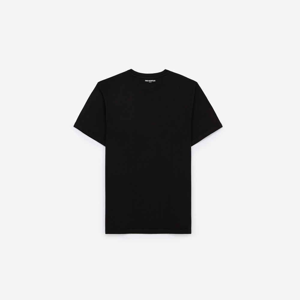 The Kooples Basic Erkek Siyah T-shirt
