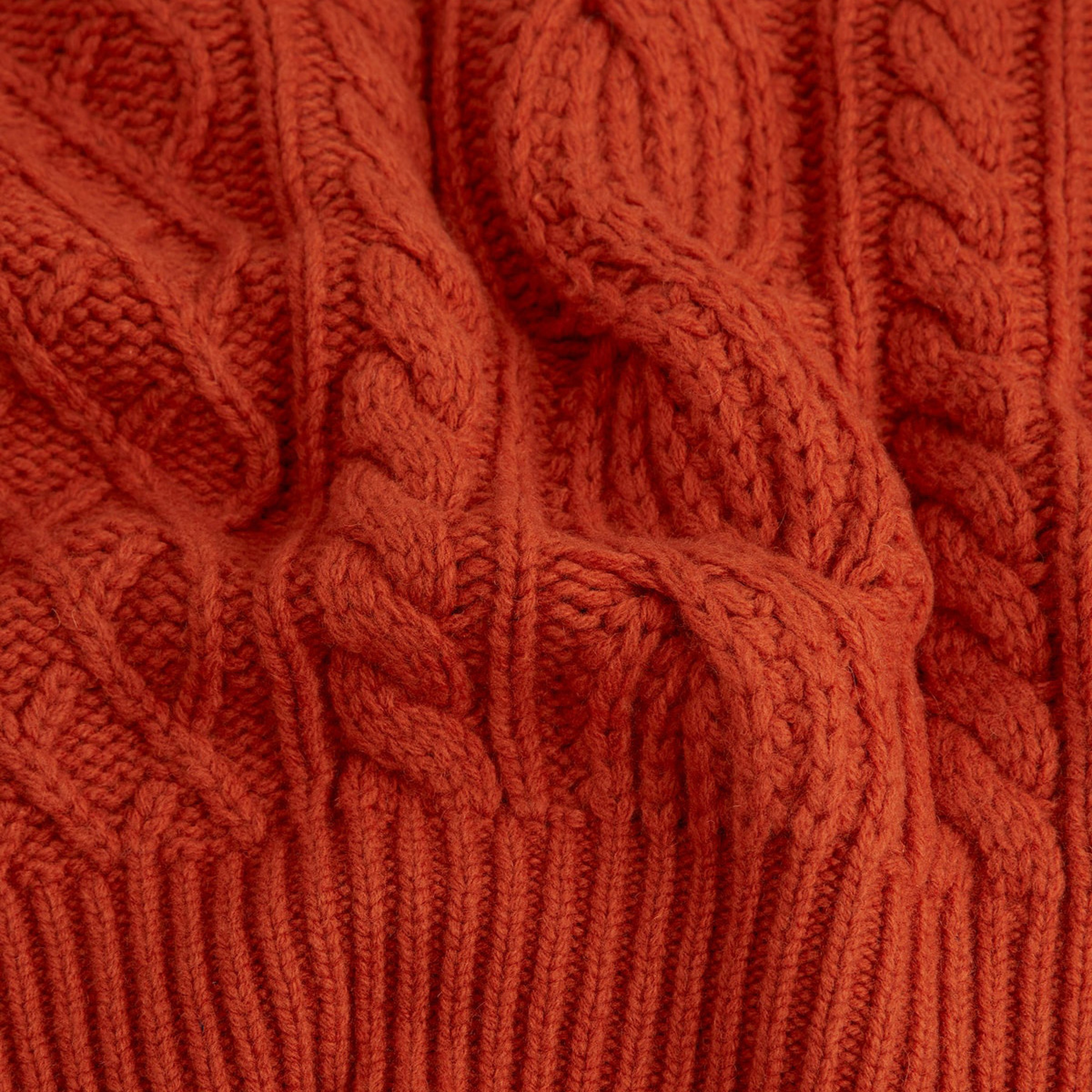 BALIKÇI YAKA KADIN TURUNCU KAZAK