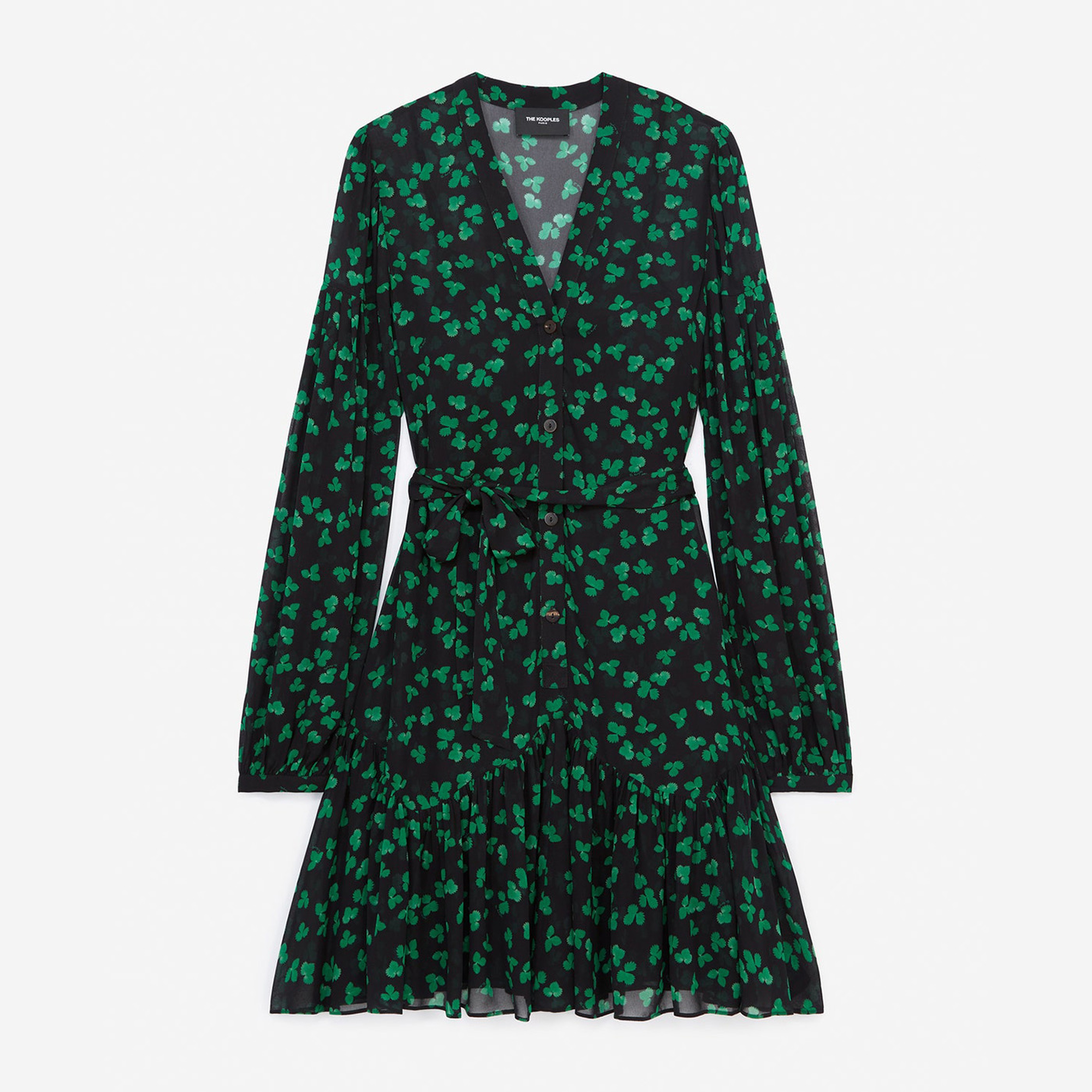 KEMERLİ KADIN KISA SİYAH ELBİSE