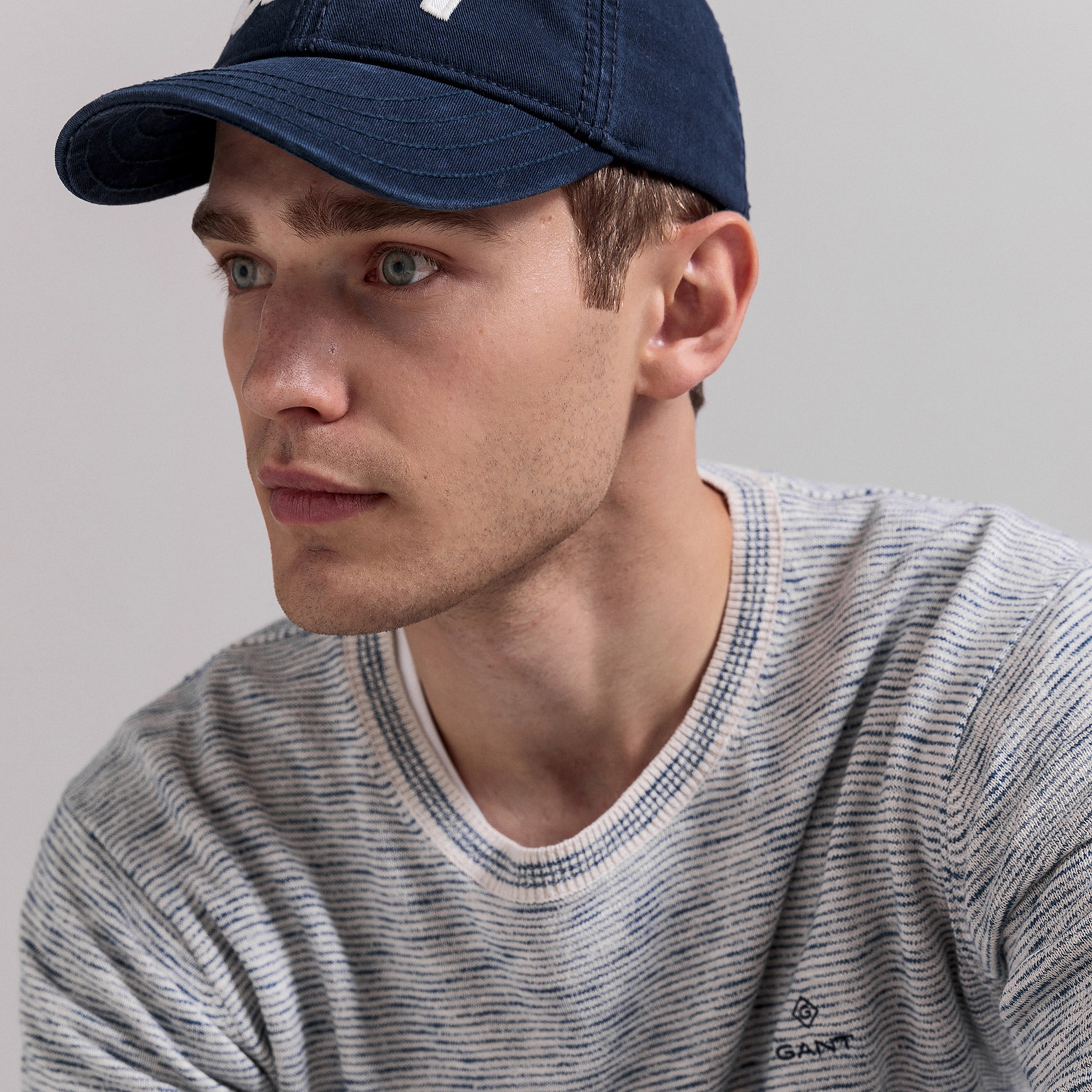 GANT Erkek Mavi Triko Kazak