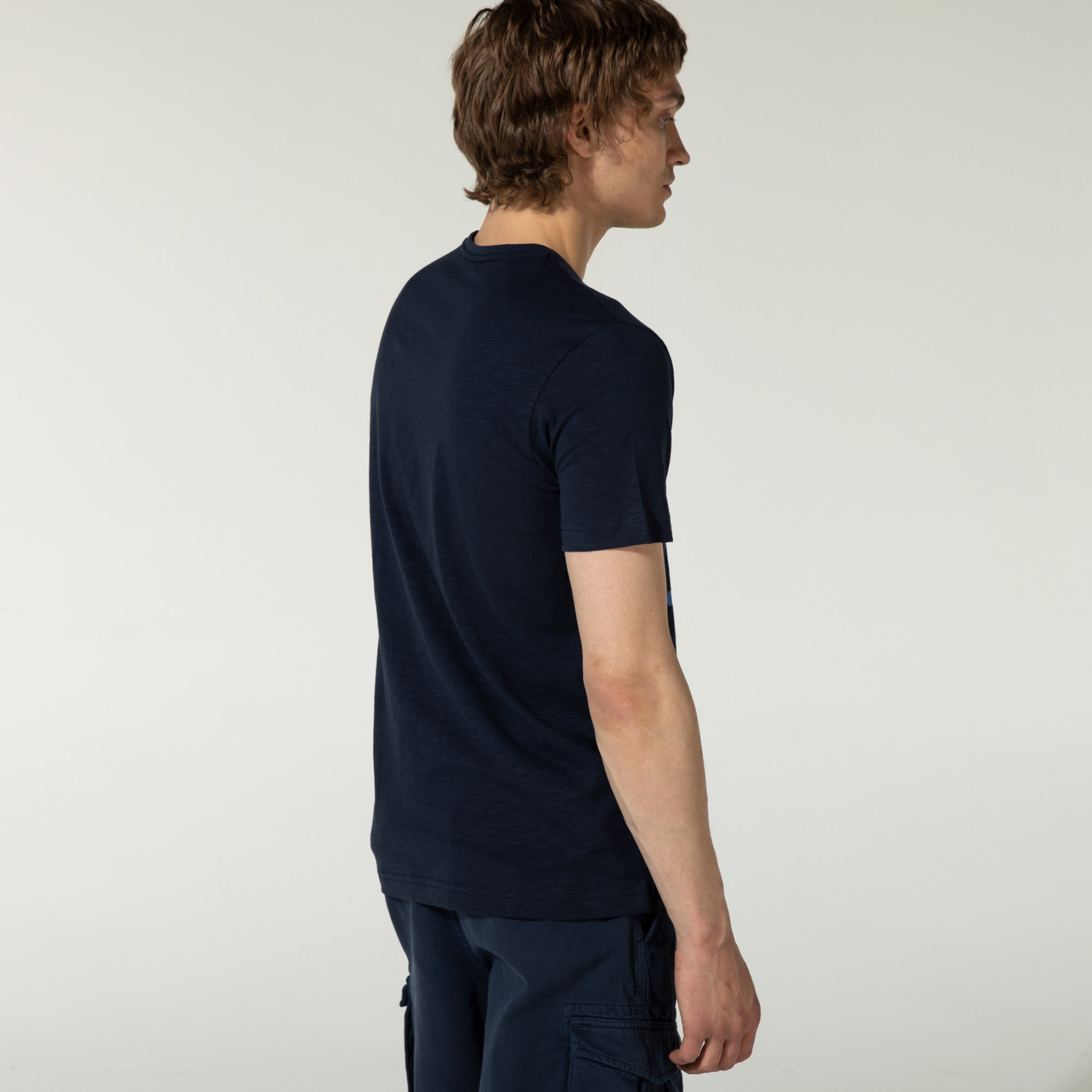 Nautica Erkek Lacivert Baskılı T-Shirt
