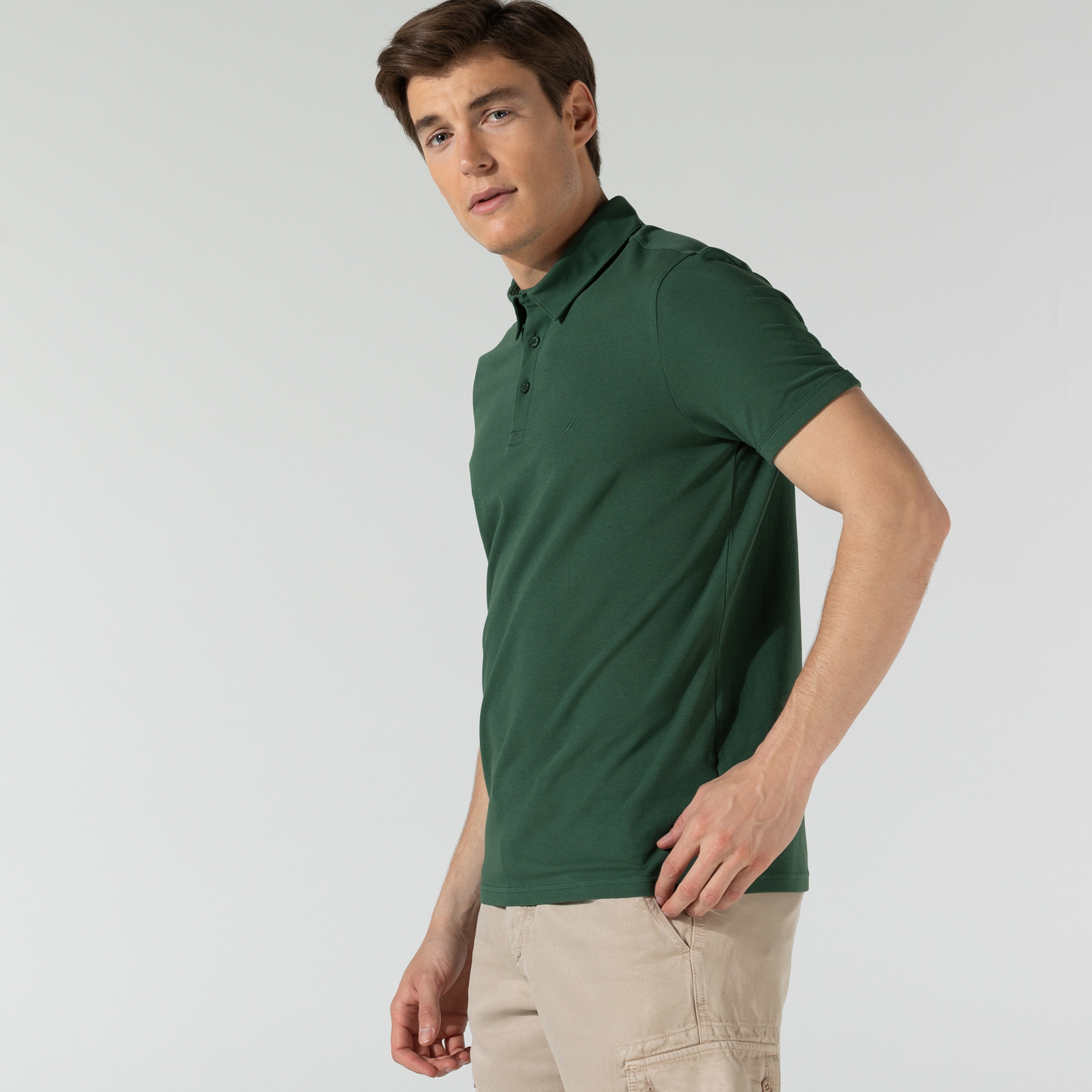 NAUTICA ERKEK YEŞİL SLIM FIT POLO