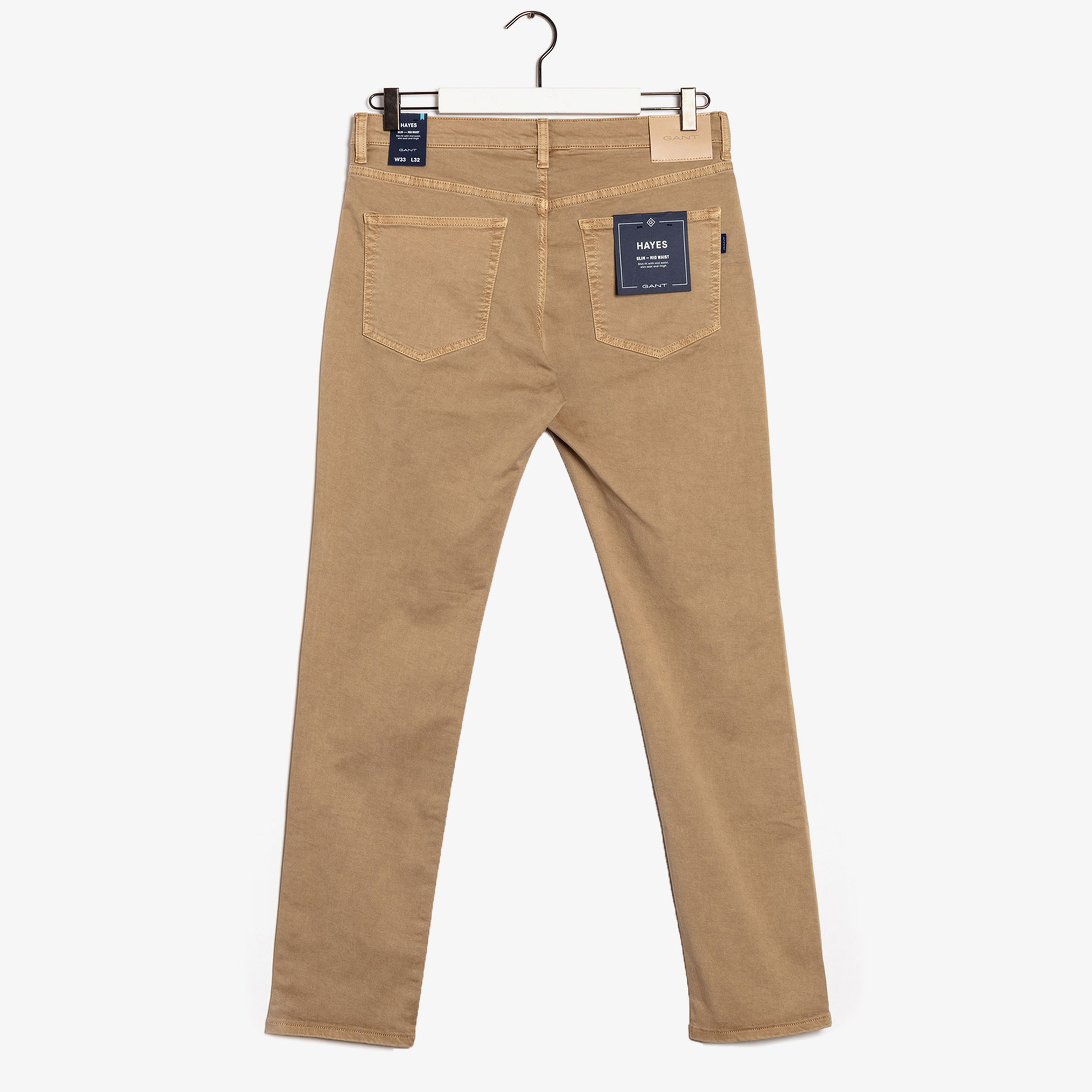 GANT Erkek Bej Slim Fit Hayes Pantolon