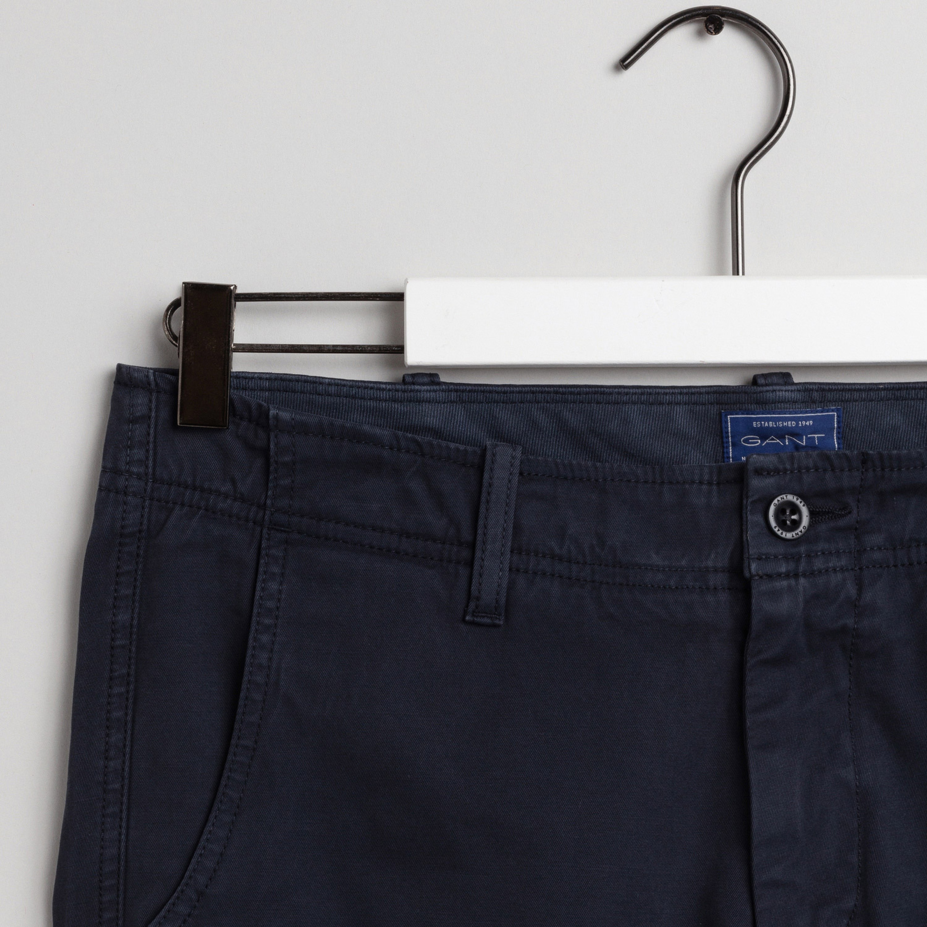 Gant Erkek Lacivert Hallden Slim Fit Pantolon