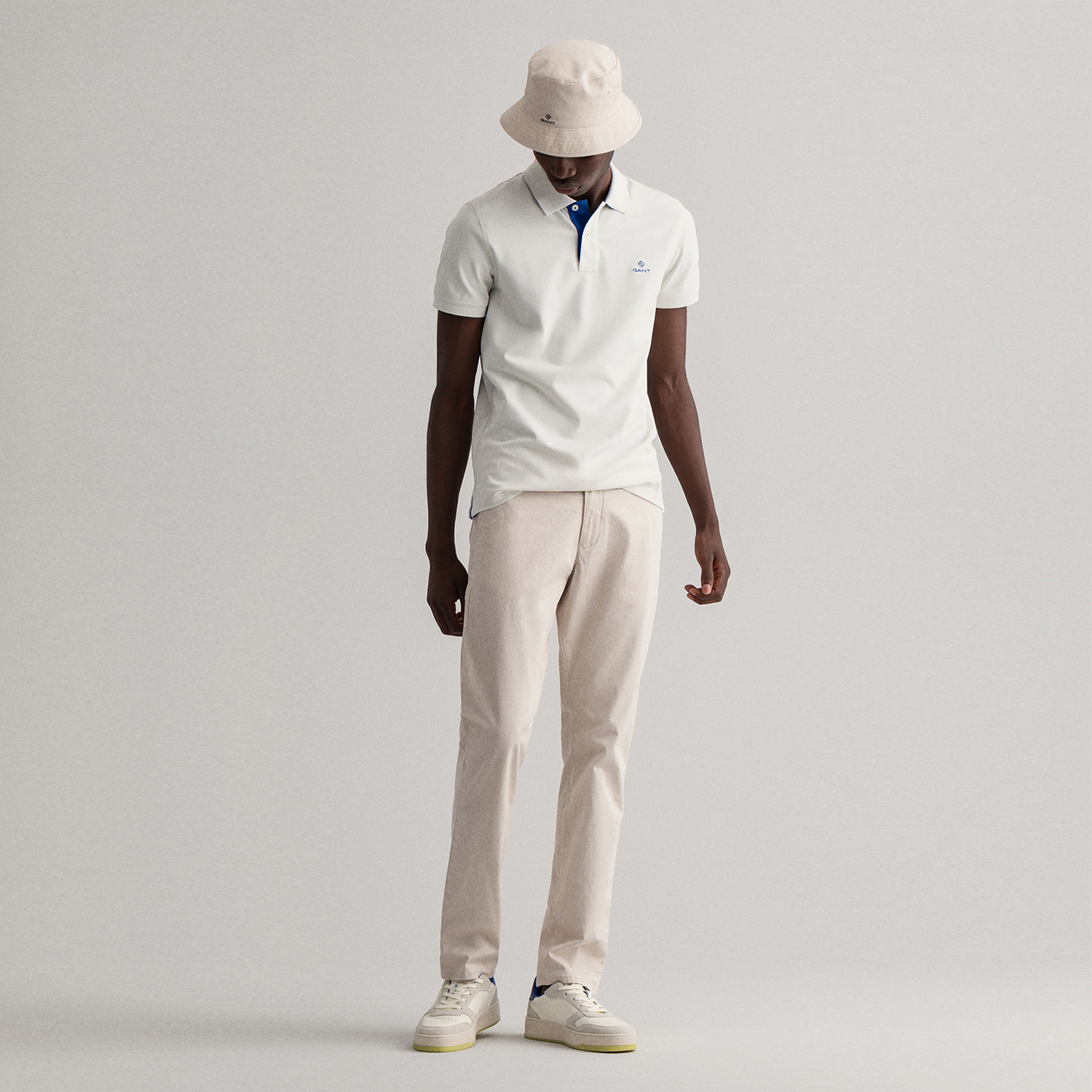 GANT Erkek Bej Slim Fit Twill Chino Pantolon
