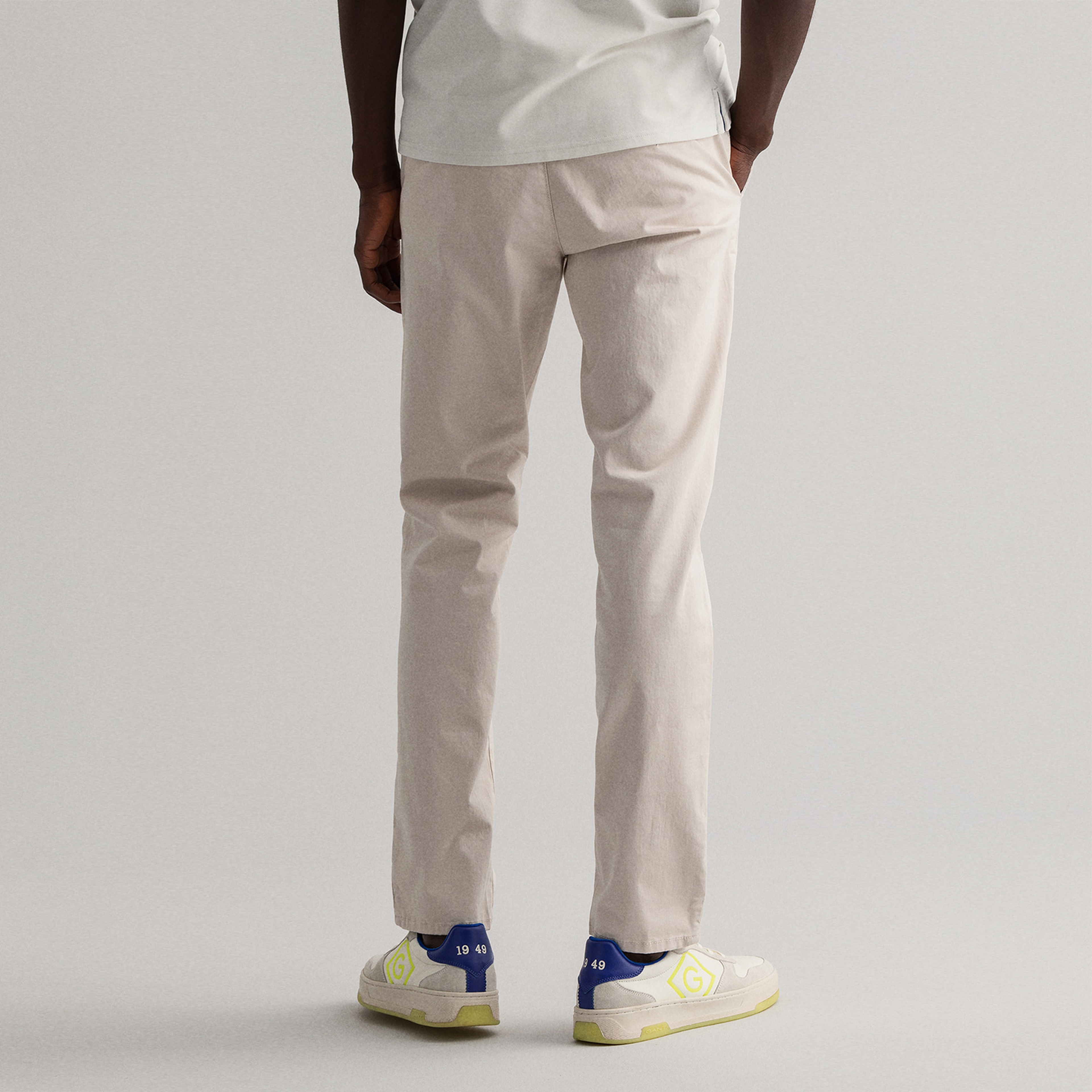 GANT Erkek Bej Slim Fit Twill Chino Pantolon