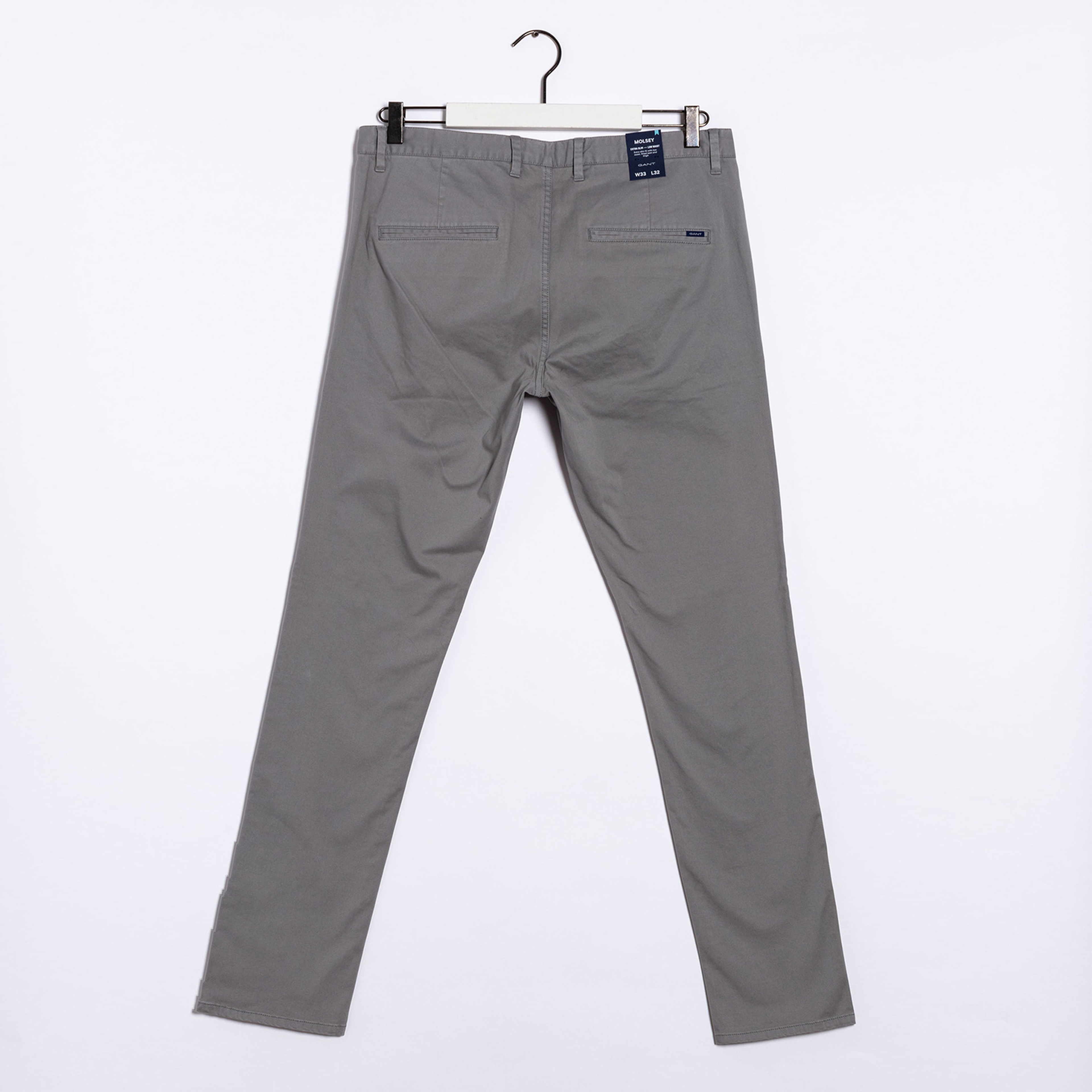 Gant Erkek Gri Extra Slim Fit Pantolon