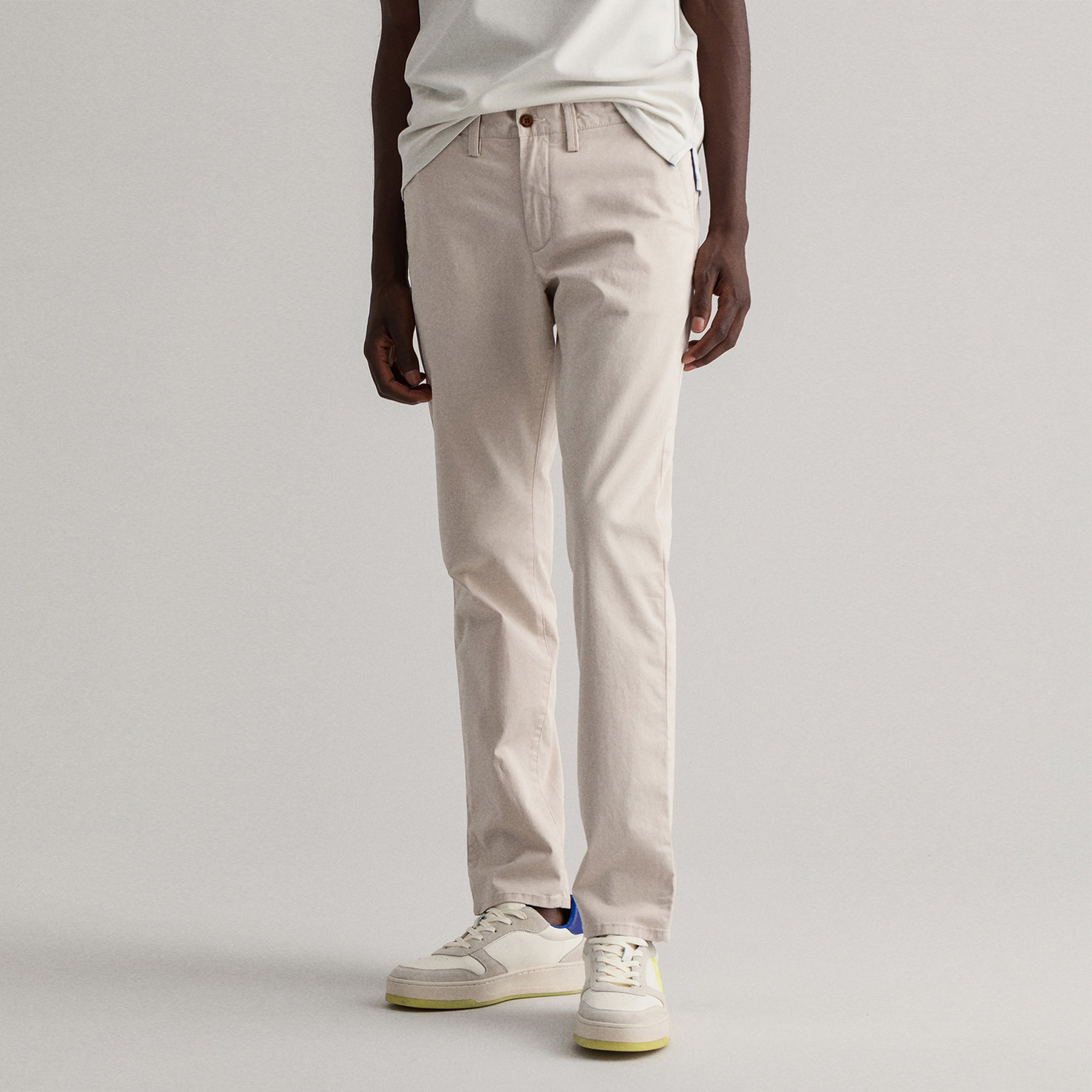 GANT Erkek Bej Slim Fit Twill Chino Pantolon