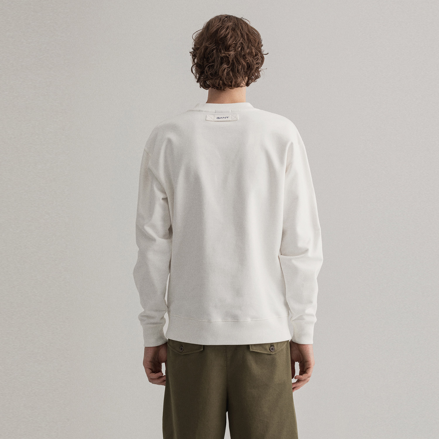 Gant Erkek Beyaz Sweatshirt