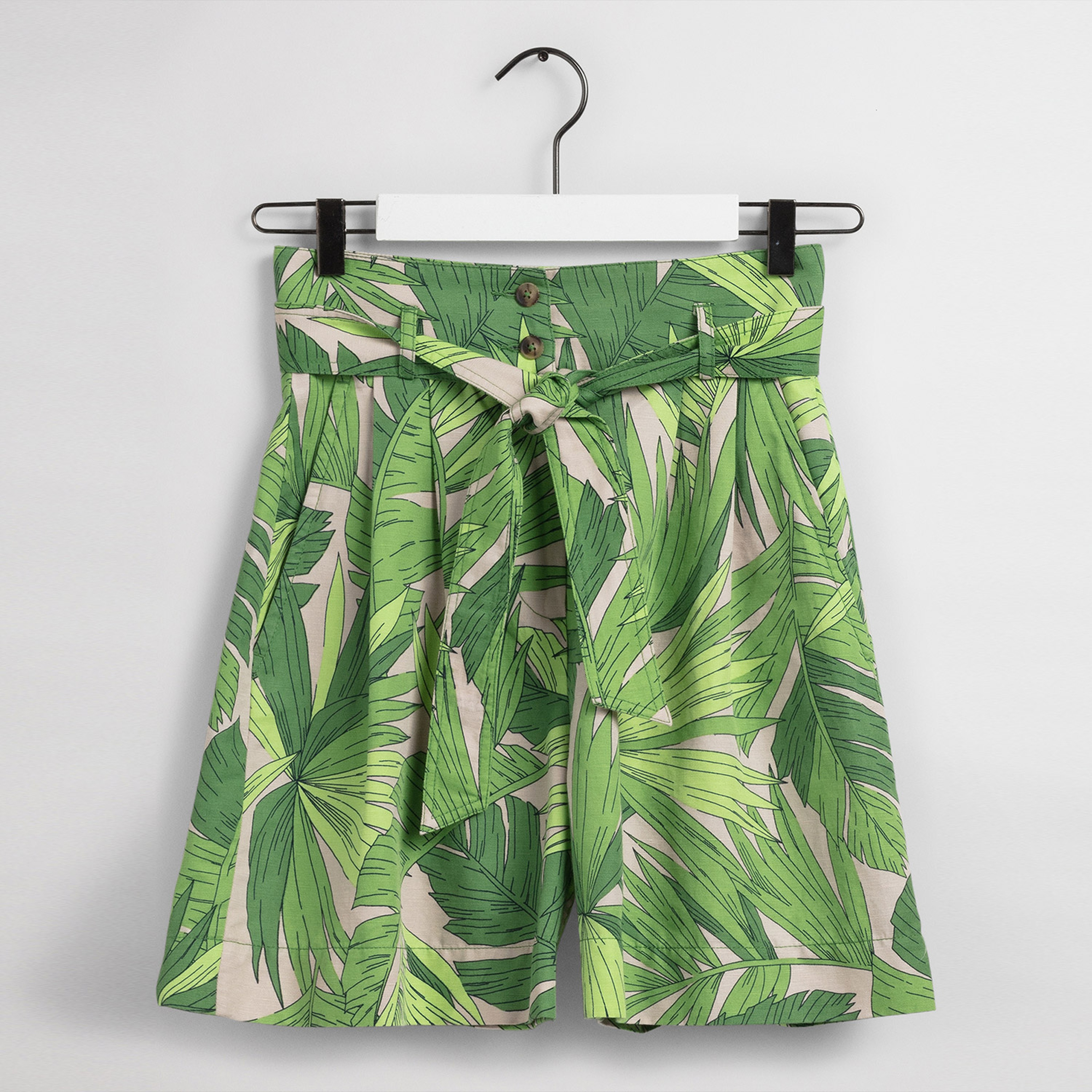 Gant Kadın Yeşil Keten Şort