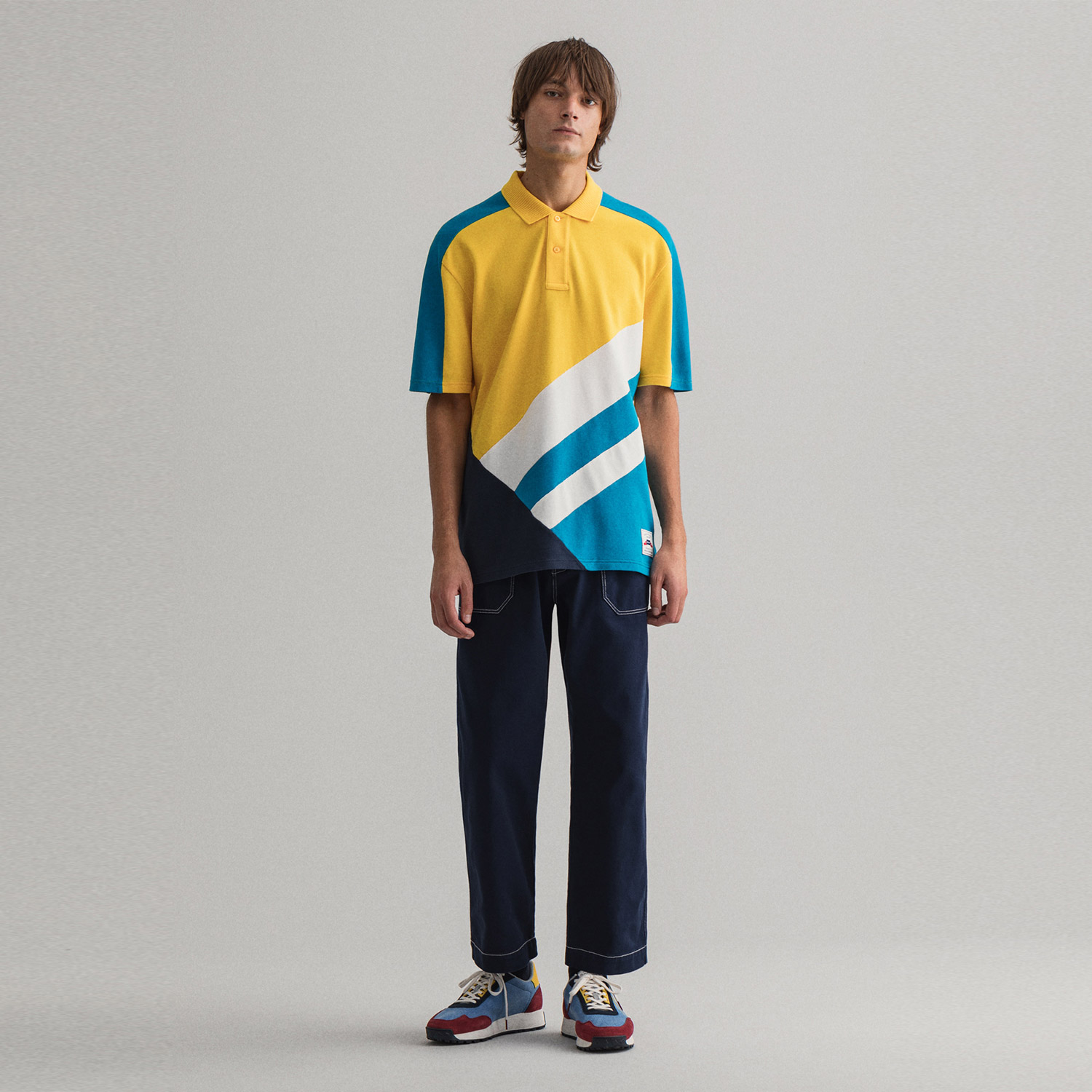 Gant Erkek Mavi Relaxed Fit Polo