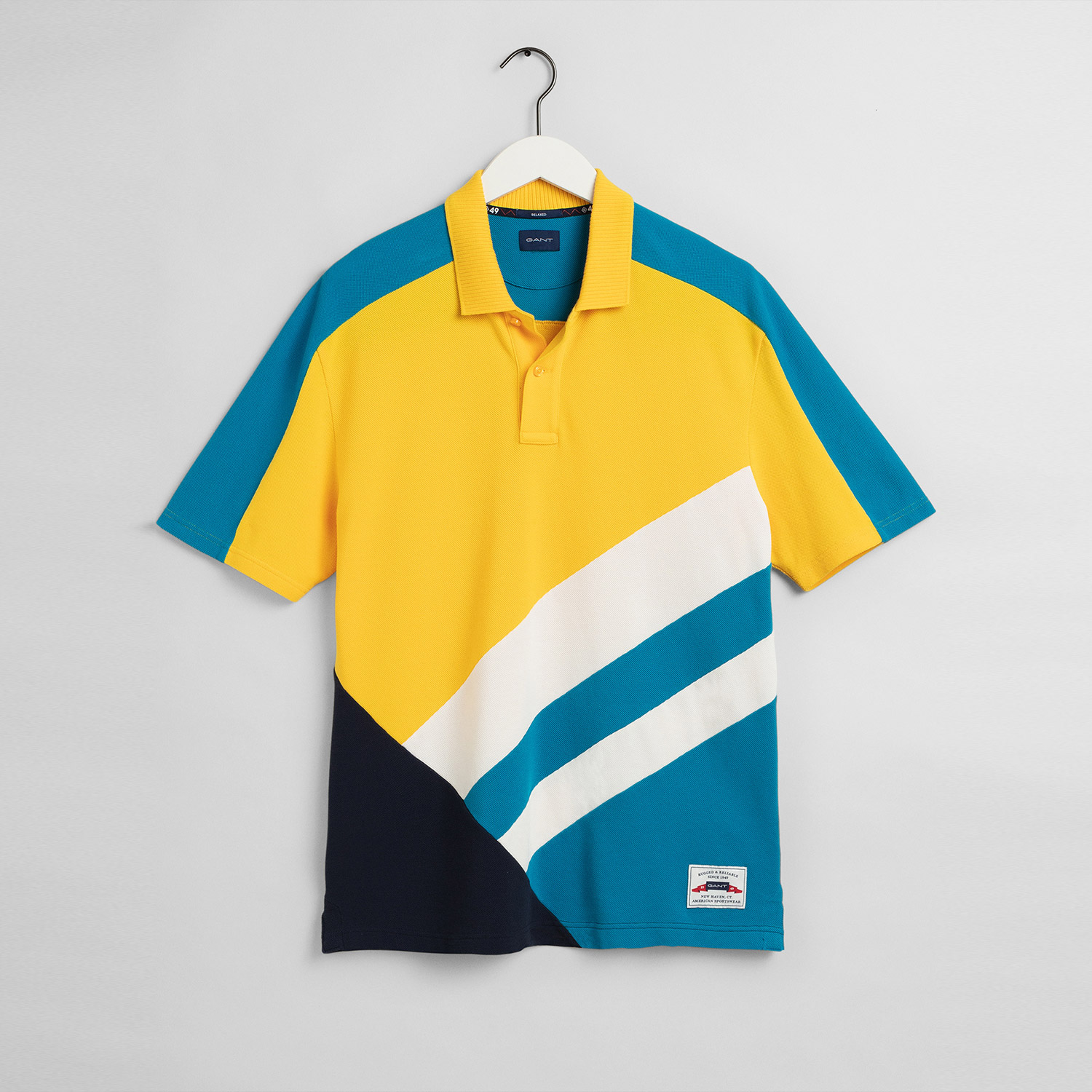 Gant Erkek Mavi Relaxed Fit Polo