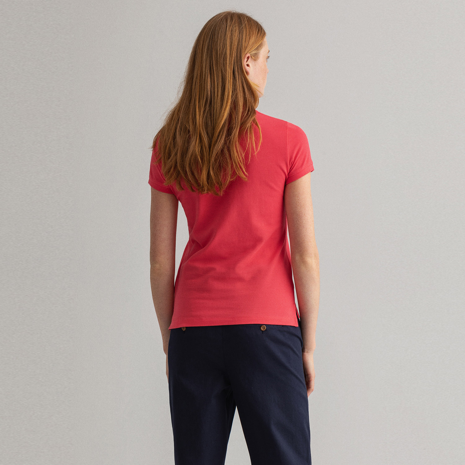 Gant Kadın Kırmızı Regular Fit Polo