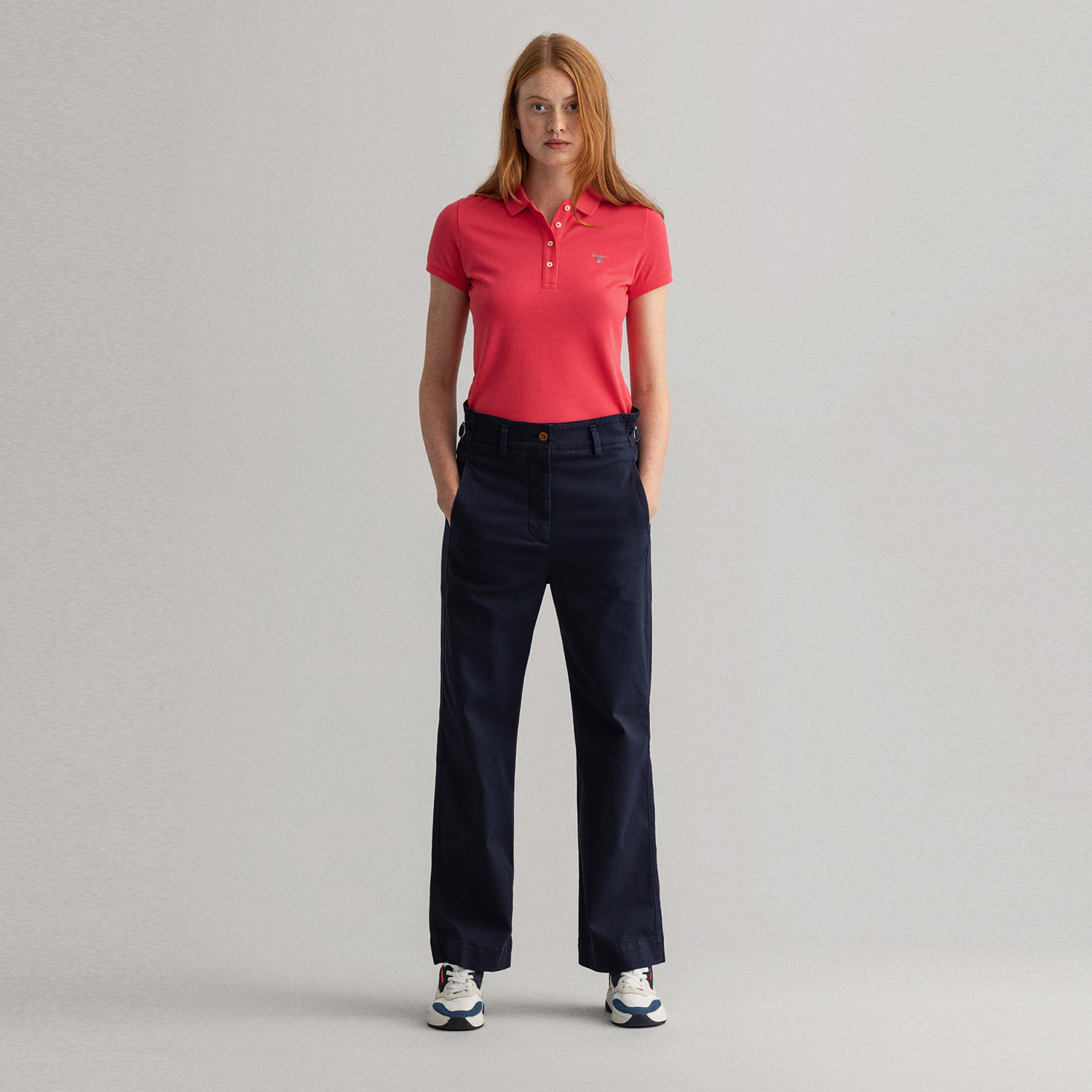 Gant Kadın Kırmızı Regular Fit Polo