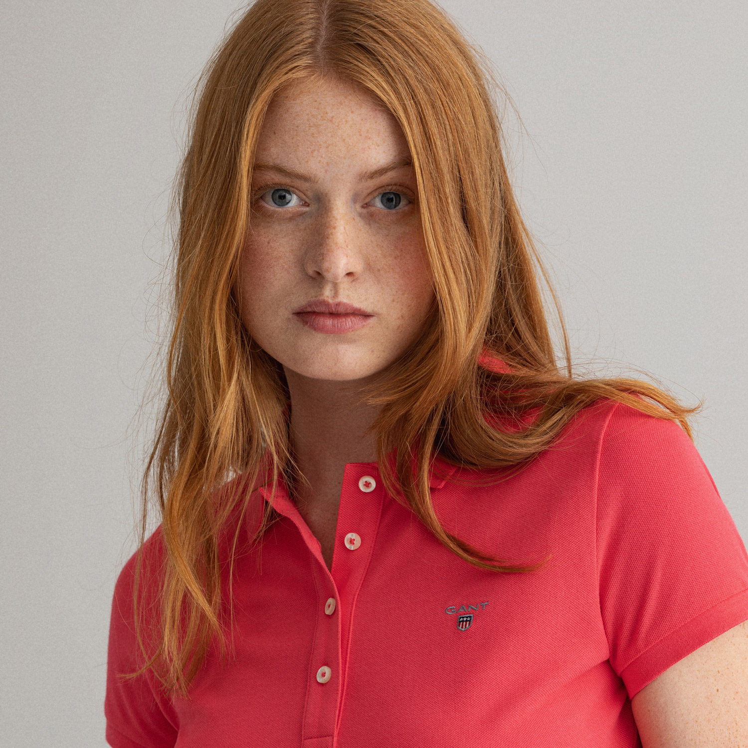 Gant Kadın Kırmızı Regular Fit Polo