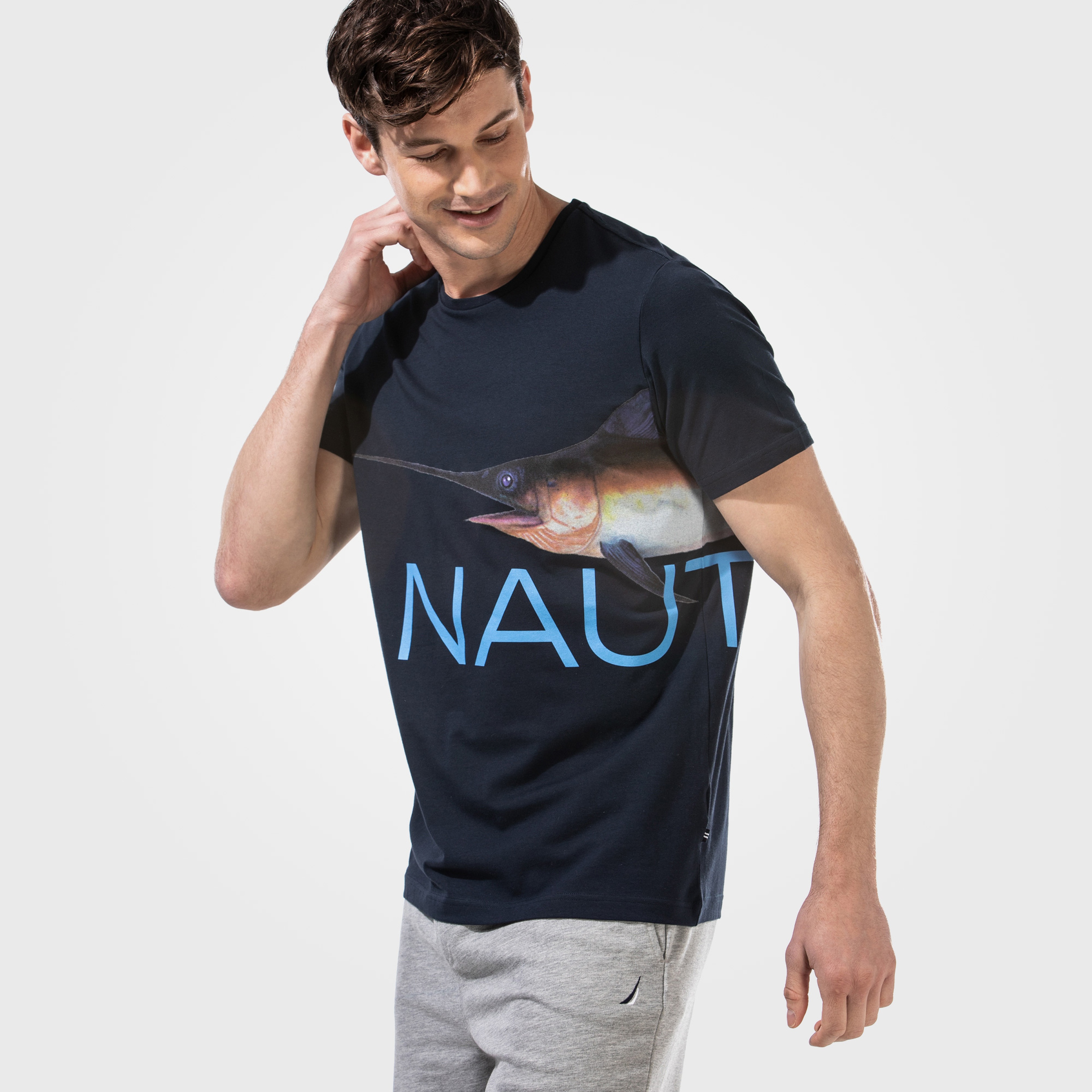 NAUTICA ERKEK LACİVERT T-SHIRT