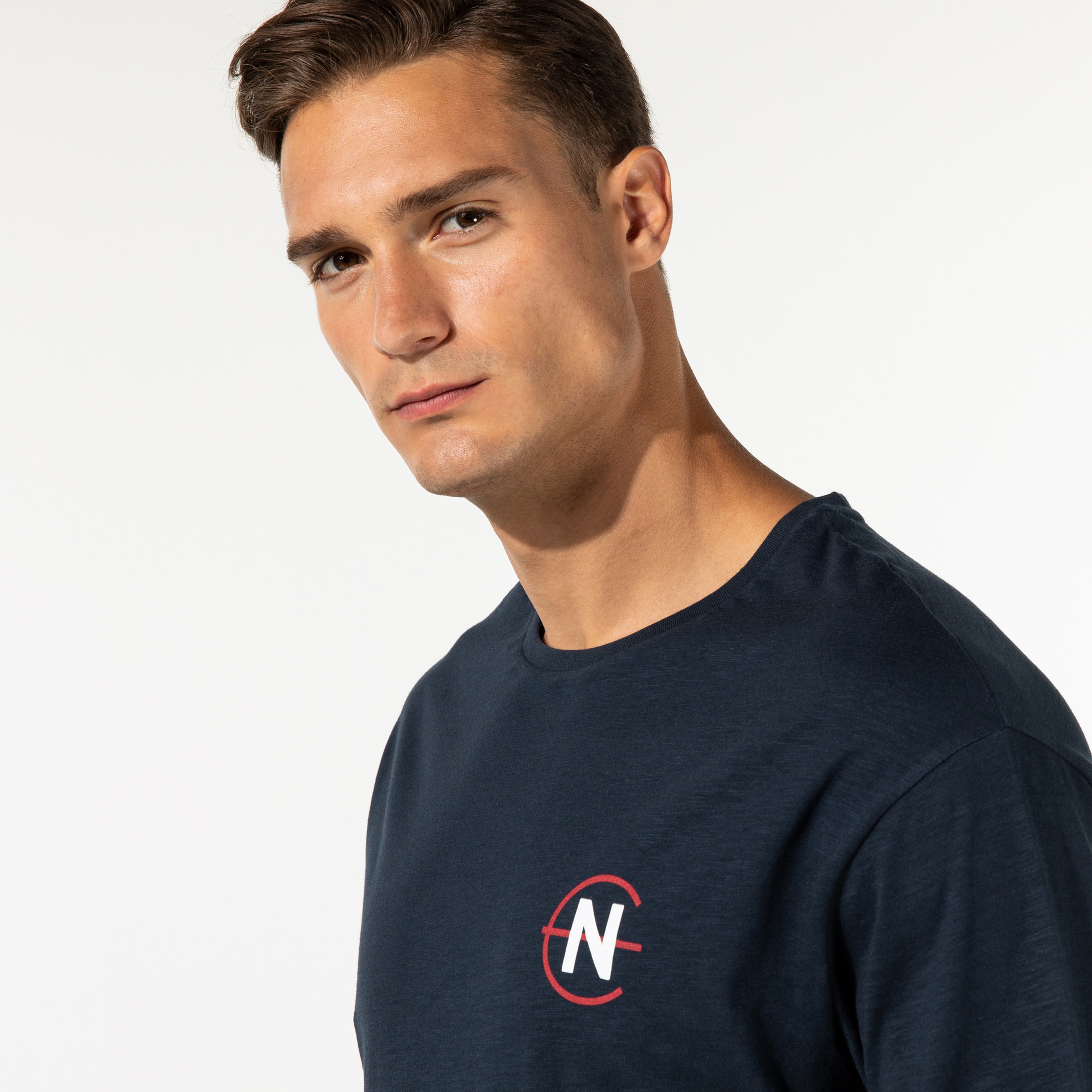 NAUTICA ERKEK LACİVERT OVERSIZE T-SHIRT