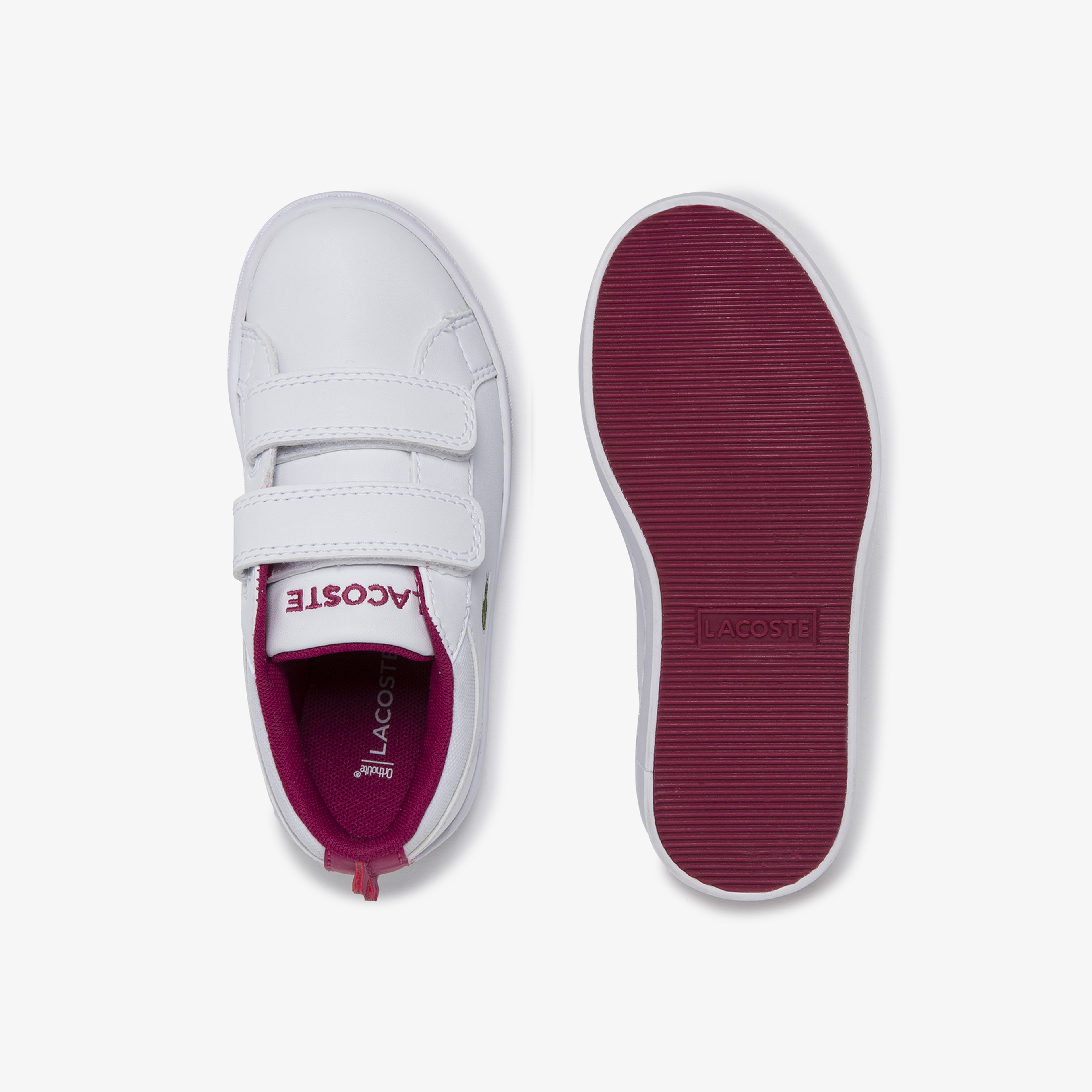 Lacoste Çocuk Beyaz - Koyu Pembe Spor Ayakkabı