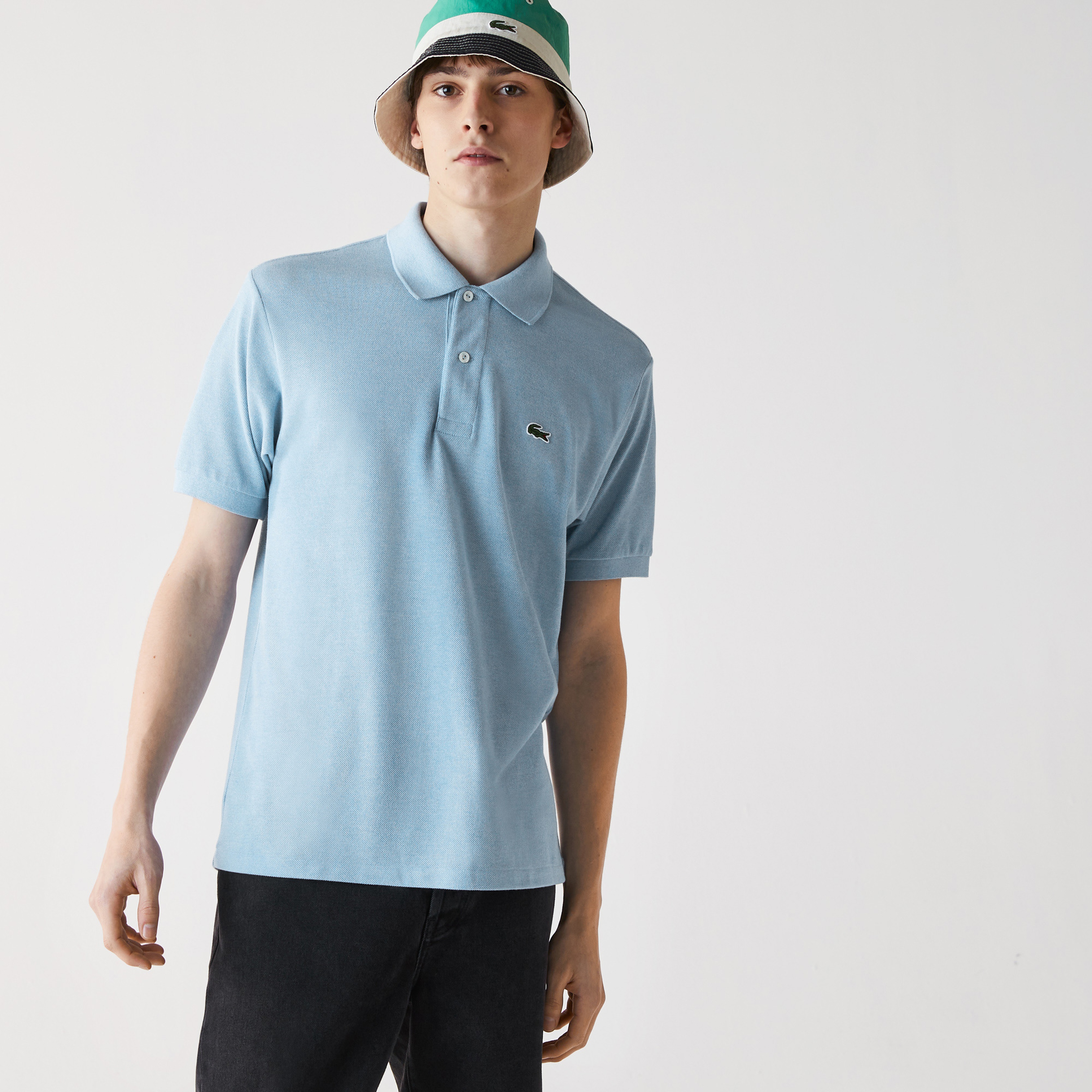 Lacoste Erkek Regular Fit Baskılı Mavi Polo