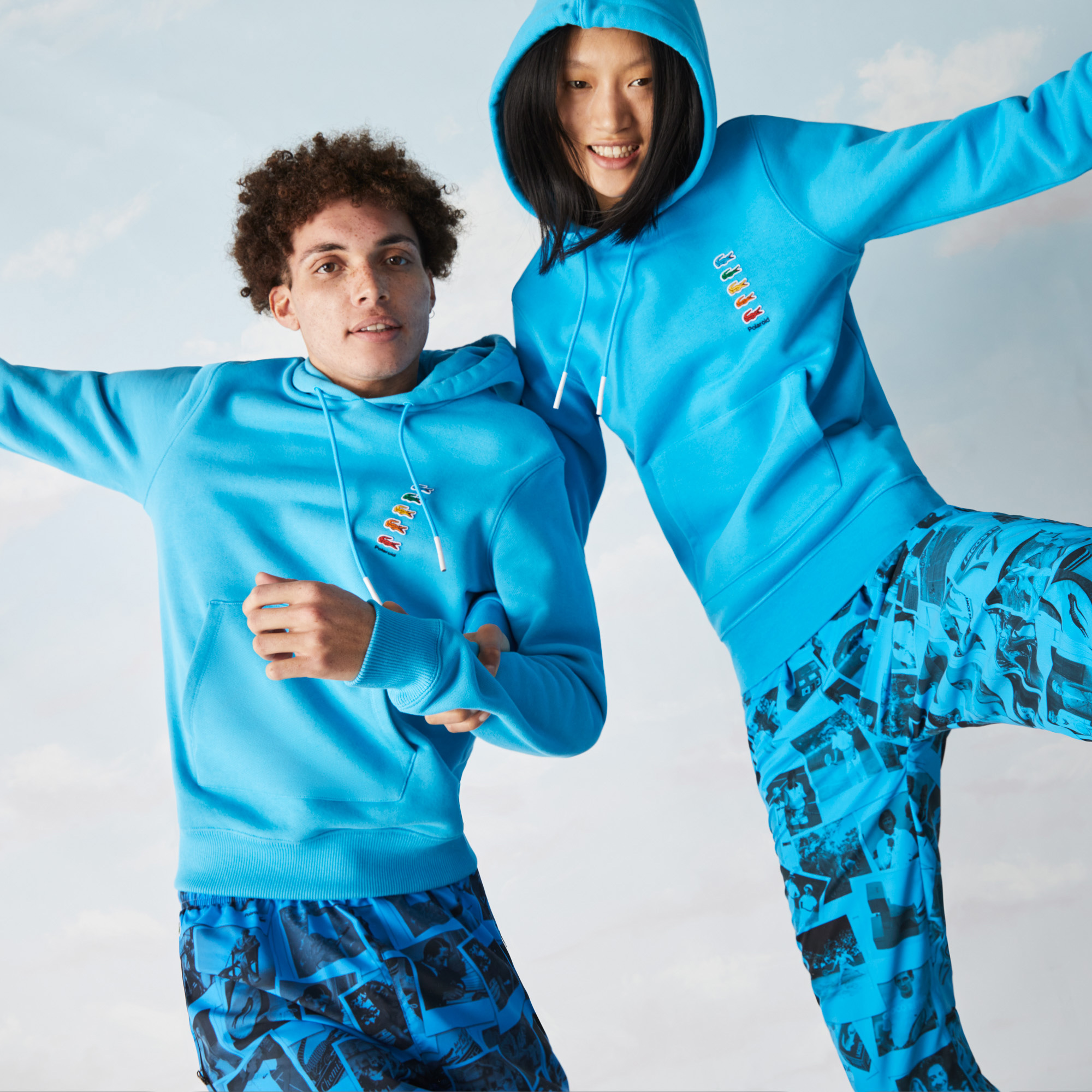 Lacoste Unisex Kapüşonlu Mavi Sweatshirt