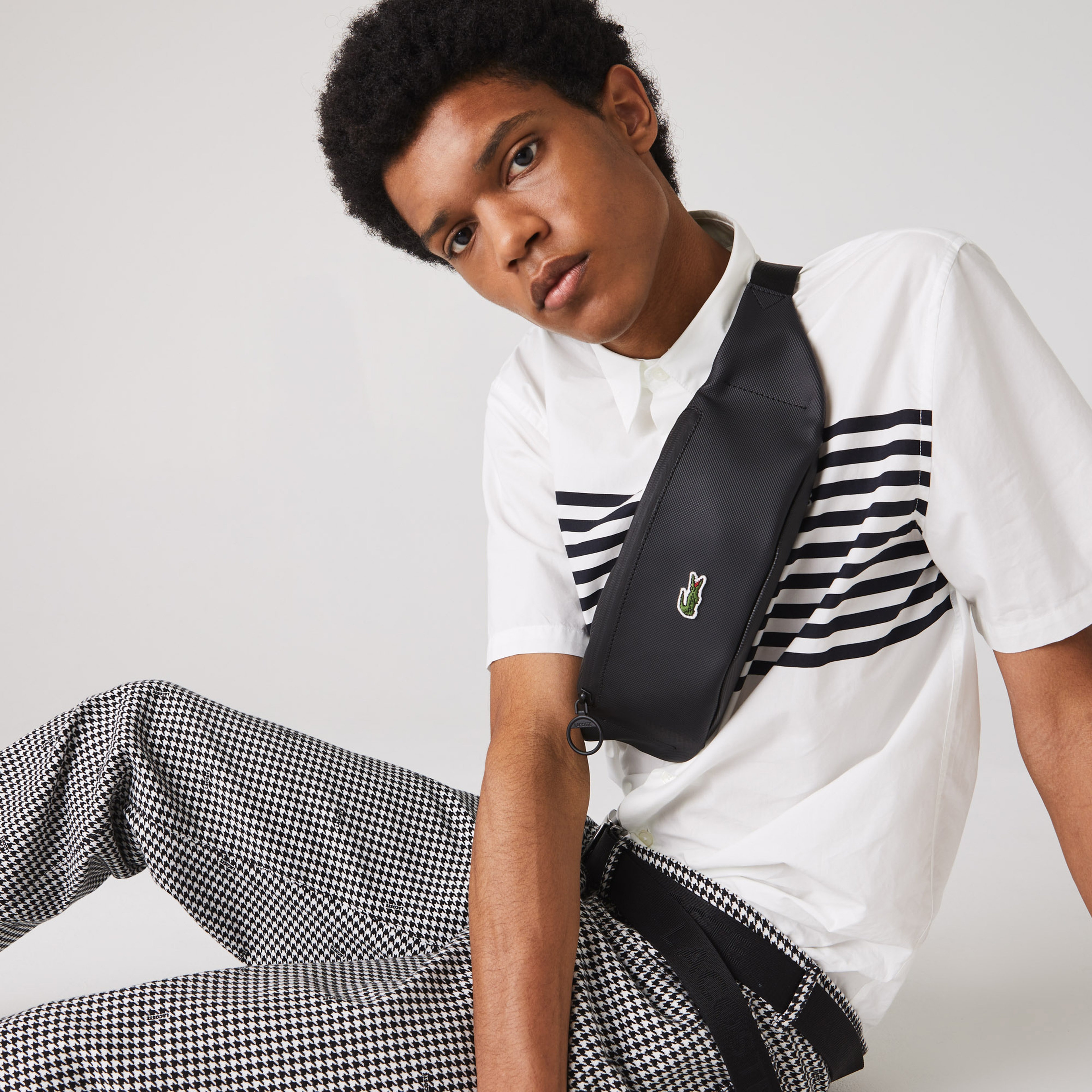 Lacoste Erkek Siyah Bel Çantası