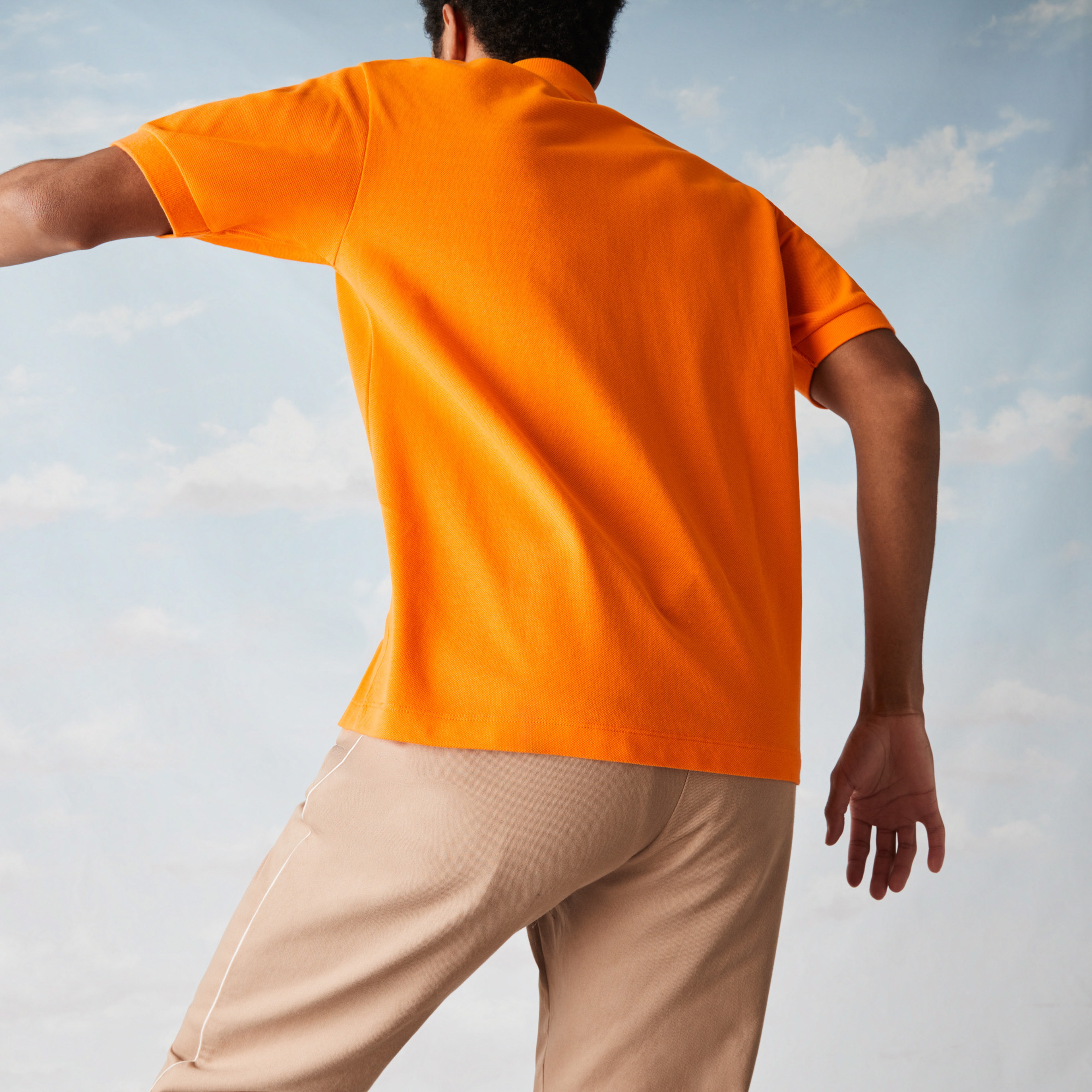 Lacoste X Polaroid Erkek Klasik Fit Turuncu Polo