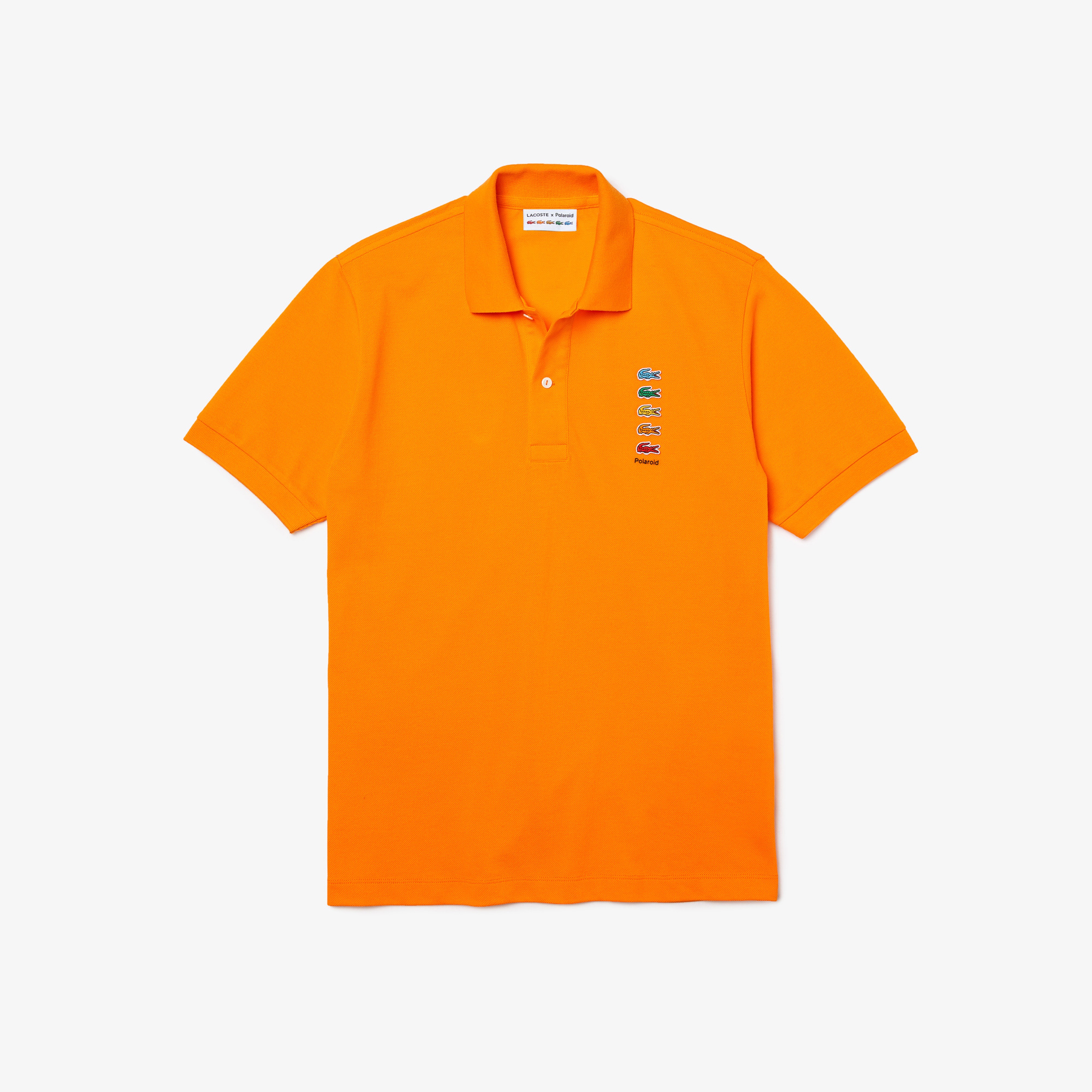 Lacoste X Polaroid Erkek Klasik Fit Turuncu Polo