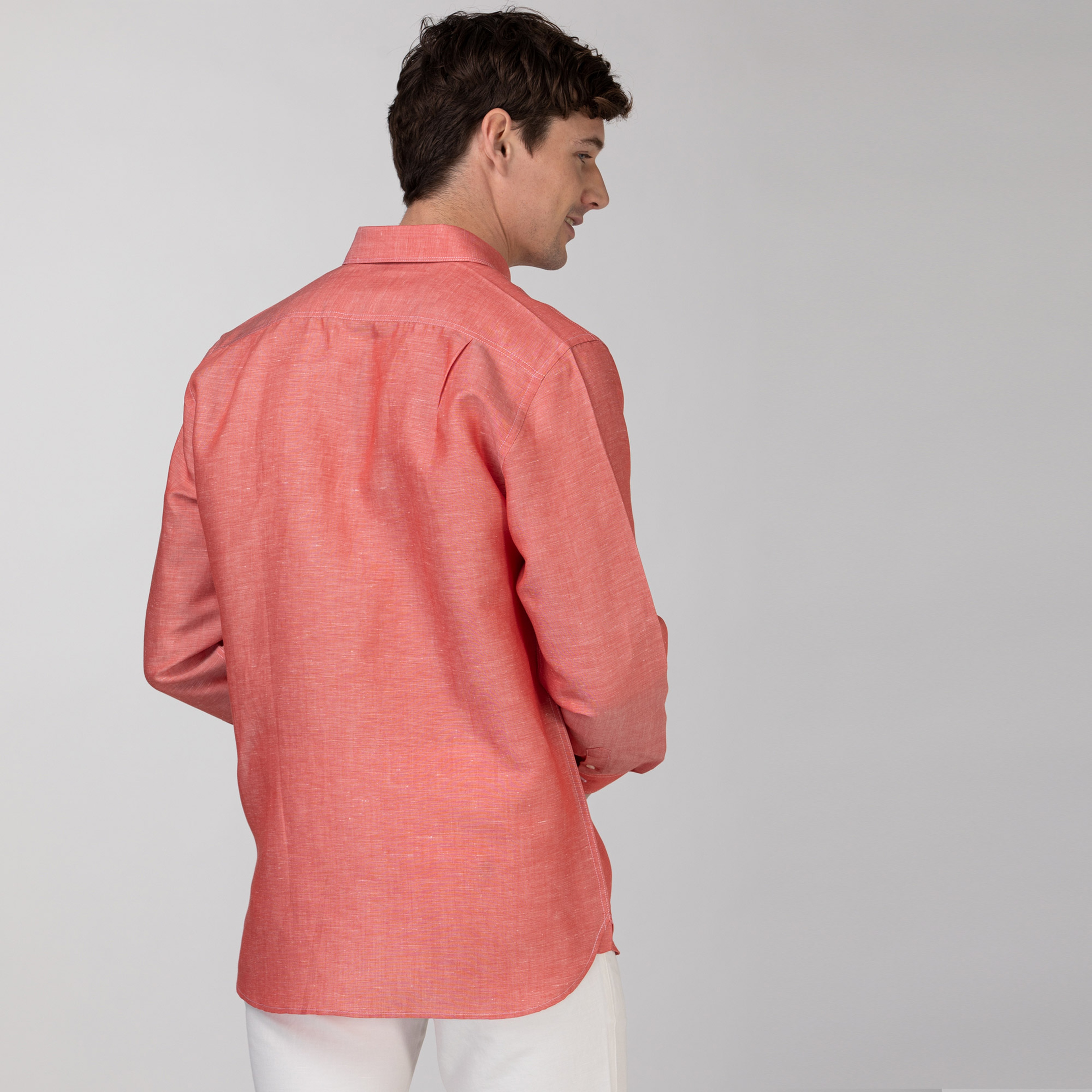 Lacoste Erkek Regular Fit Pembe Gömlek