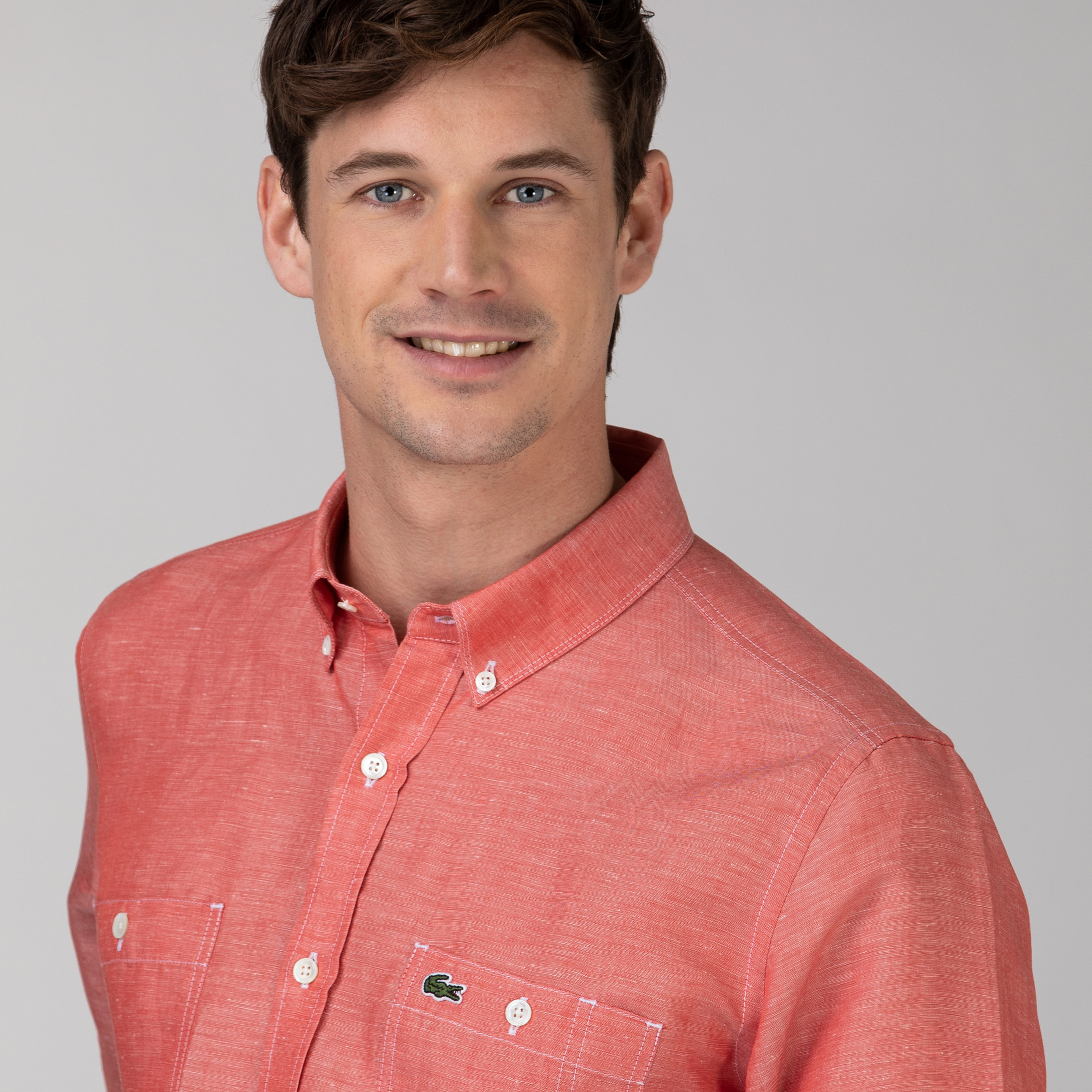 Lacoste Erkek Regular Fit Pembe Gömlek