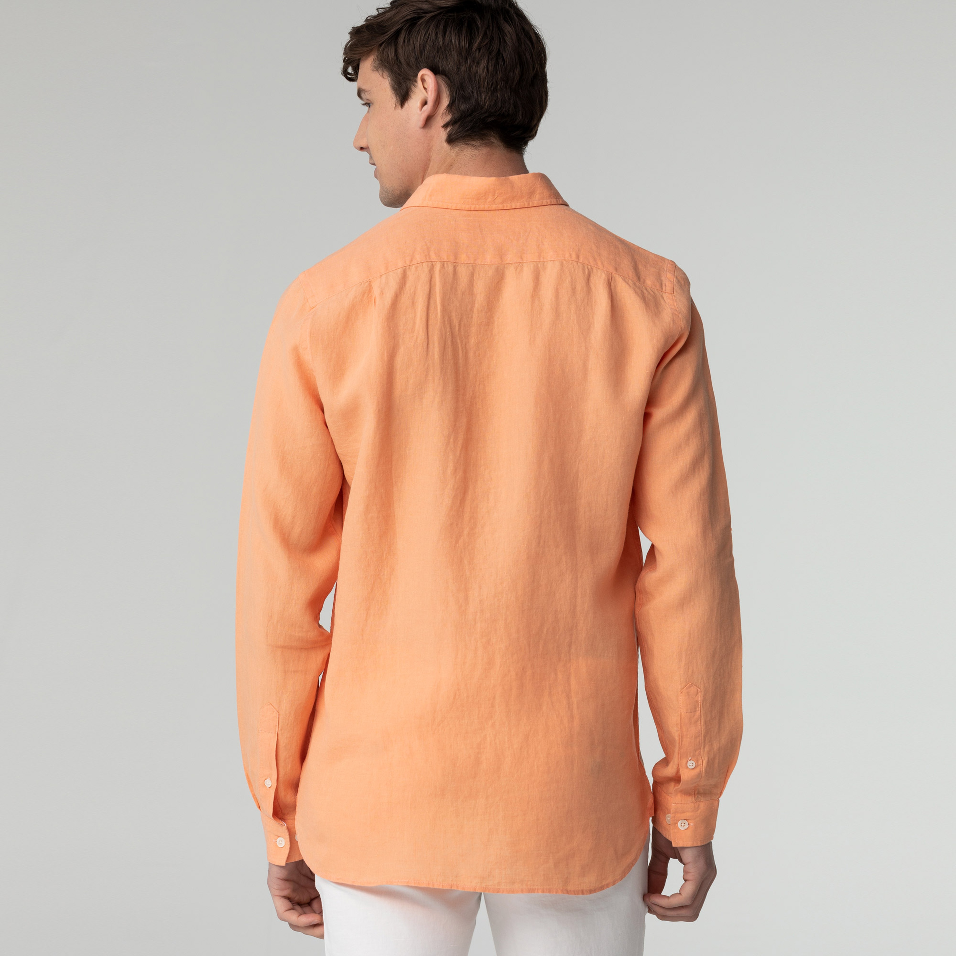 Lacoste Erkek Slim Fit Turuncu Gömlek