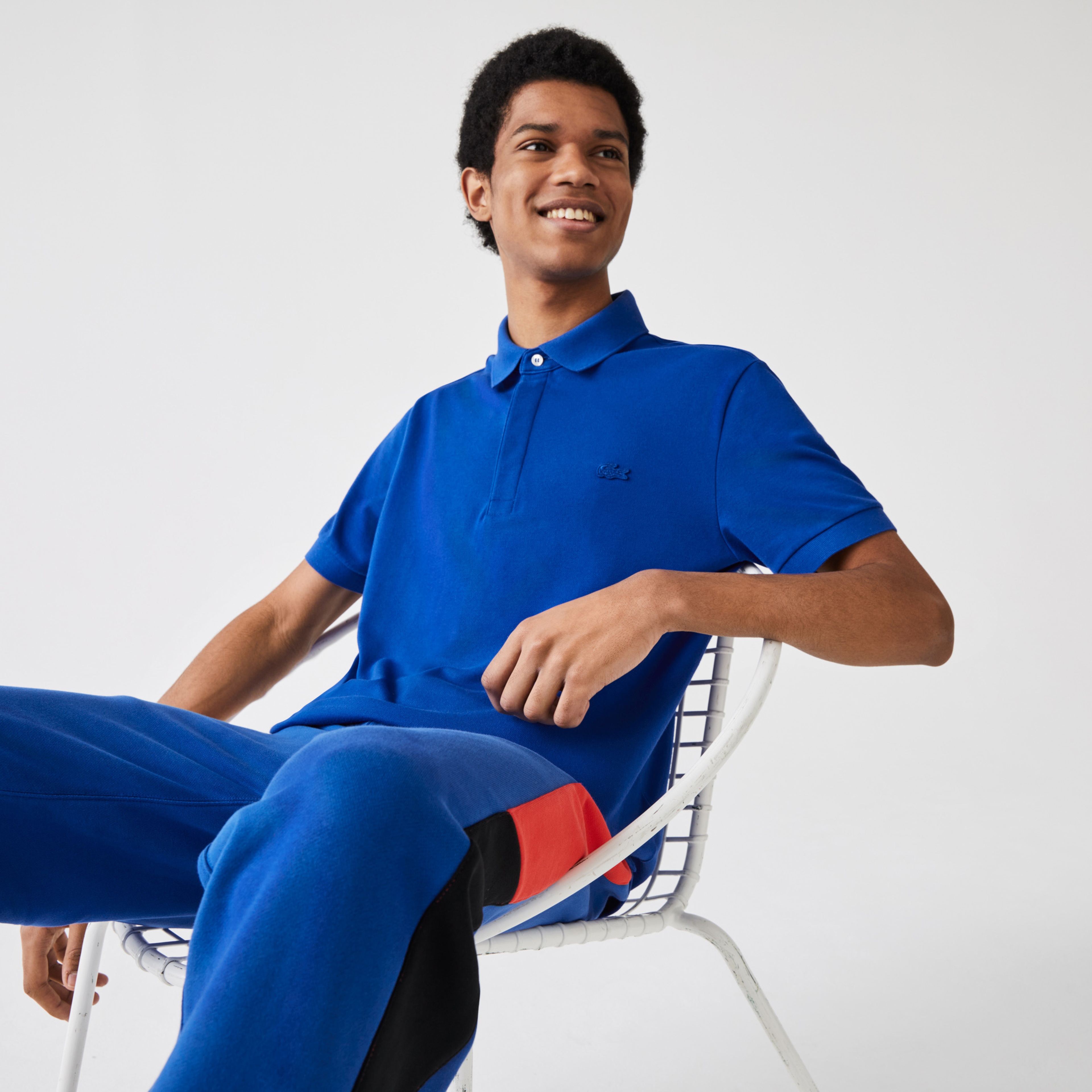 Lacoste Erkek Regular Fit Saks Mavi Polo