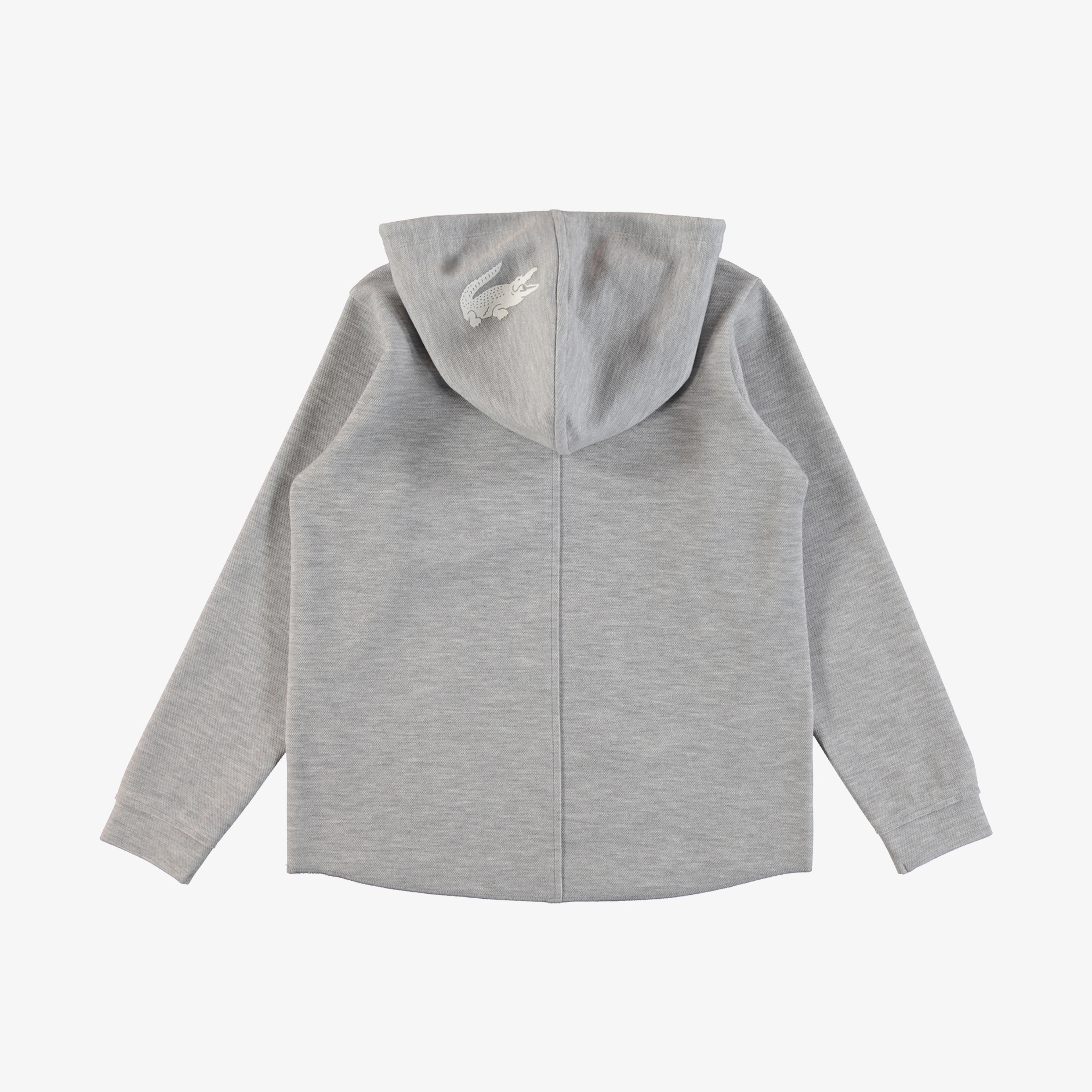 Lacoste Çocuk Kapüşonlu Baskılı Gri Sweatshirt