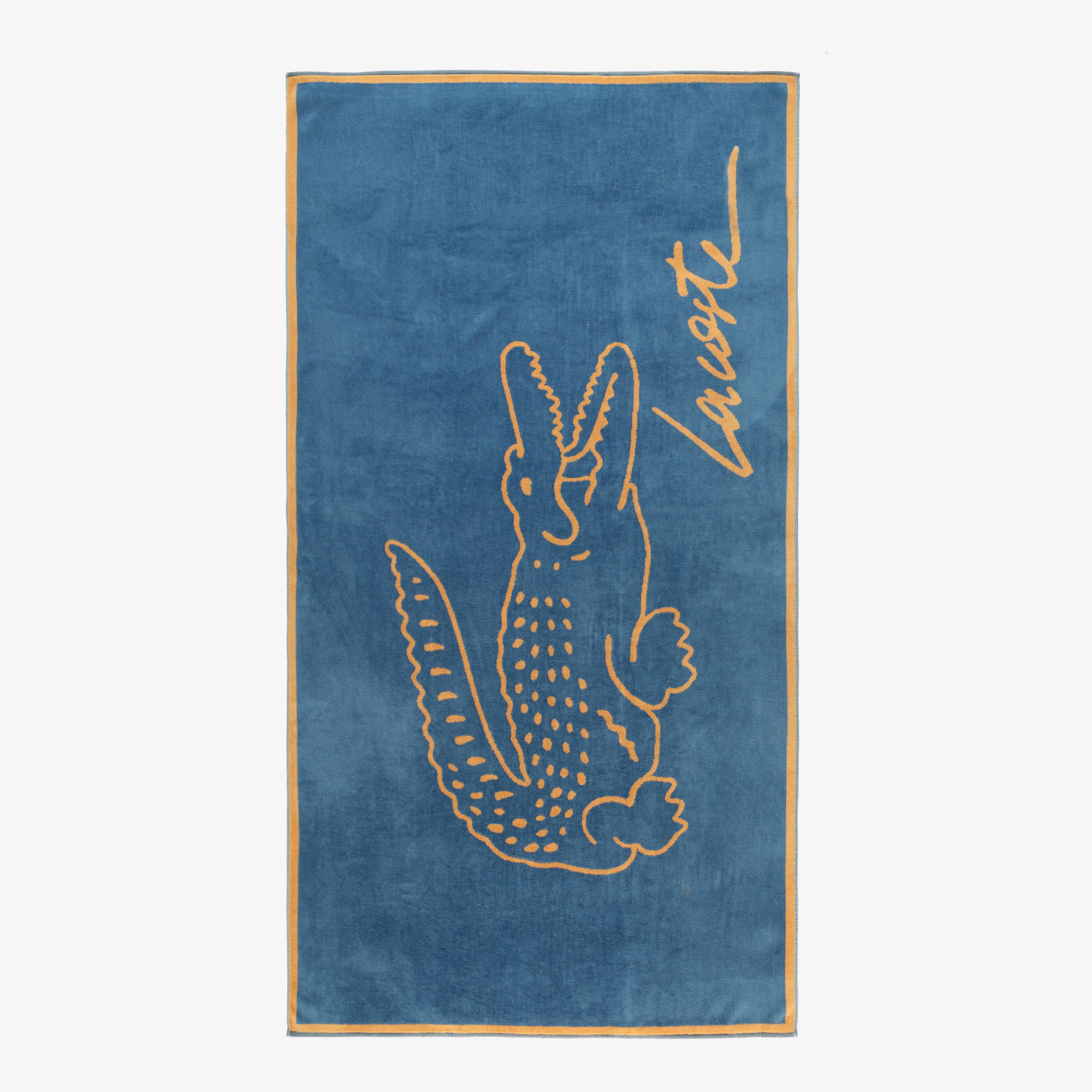 Lacoste Baskılı Mavi Havlu