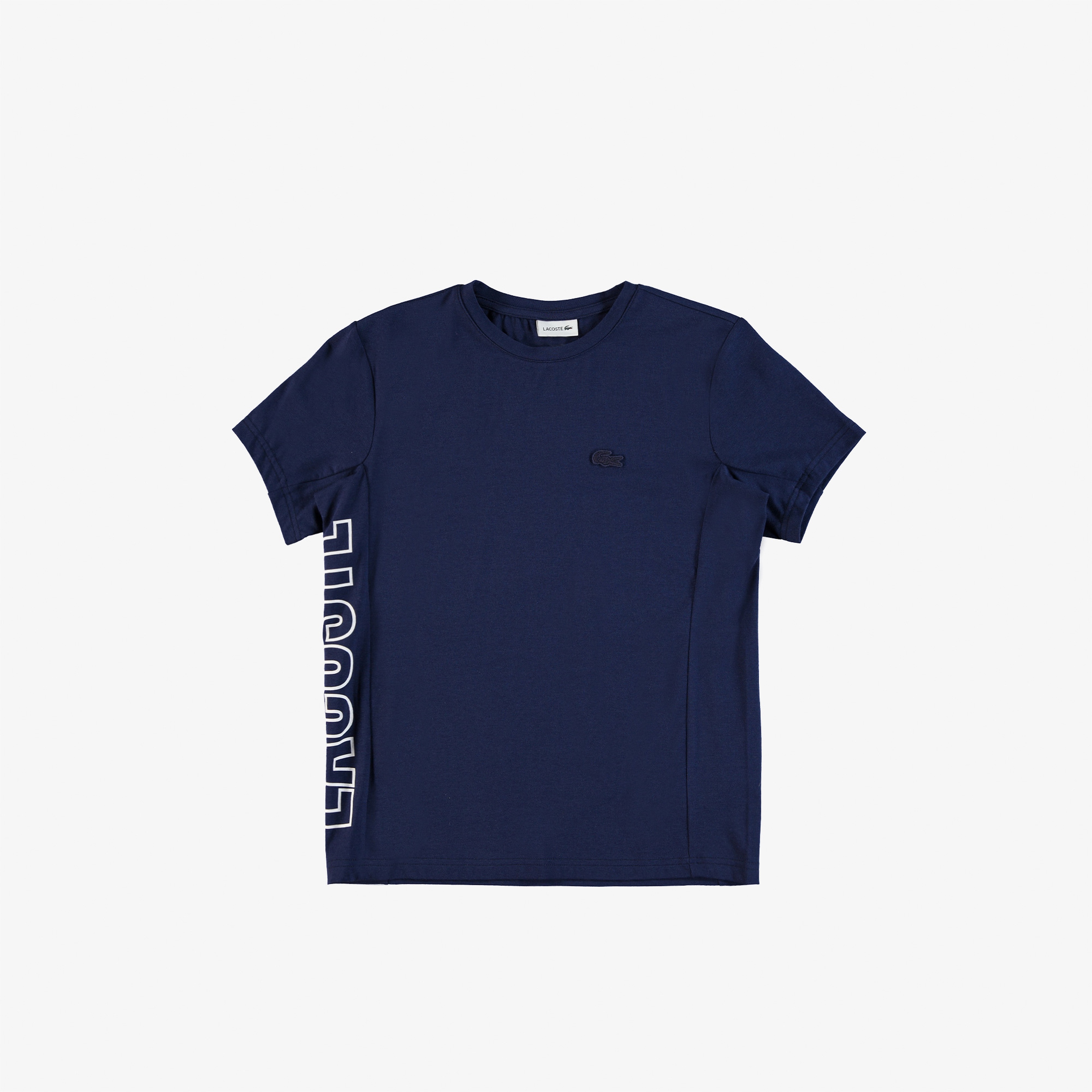 Lacoste Çocuk Bisiklet Yaka Baskılı Lacivert T-Shirt