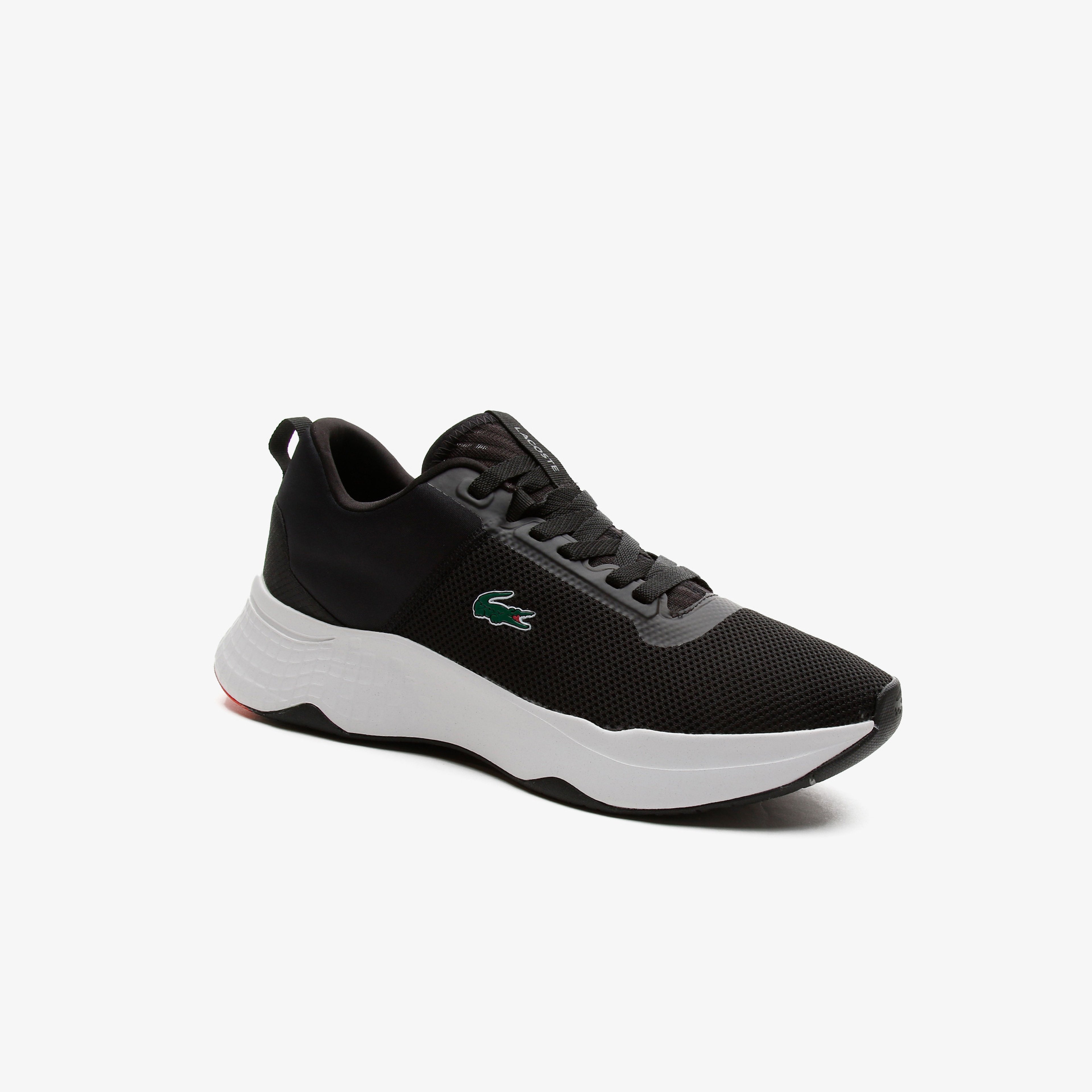 Lacoste Court-Drive 0721 1 Sma Erkek Siyah - Kırmızı Spor Ayakkabı