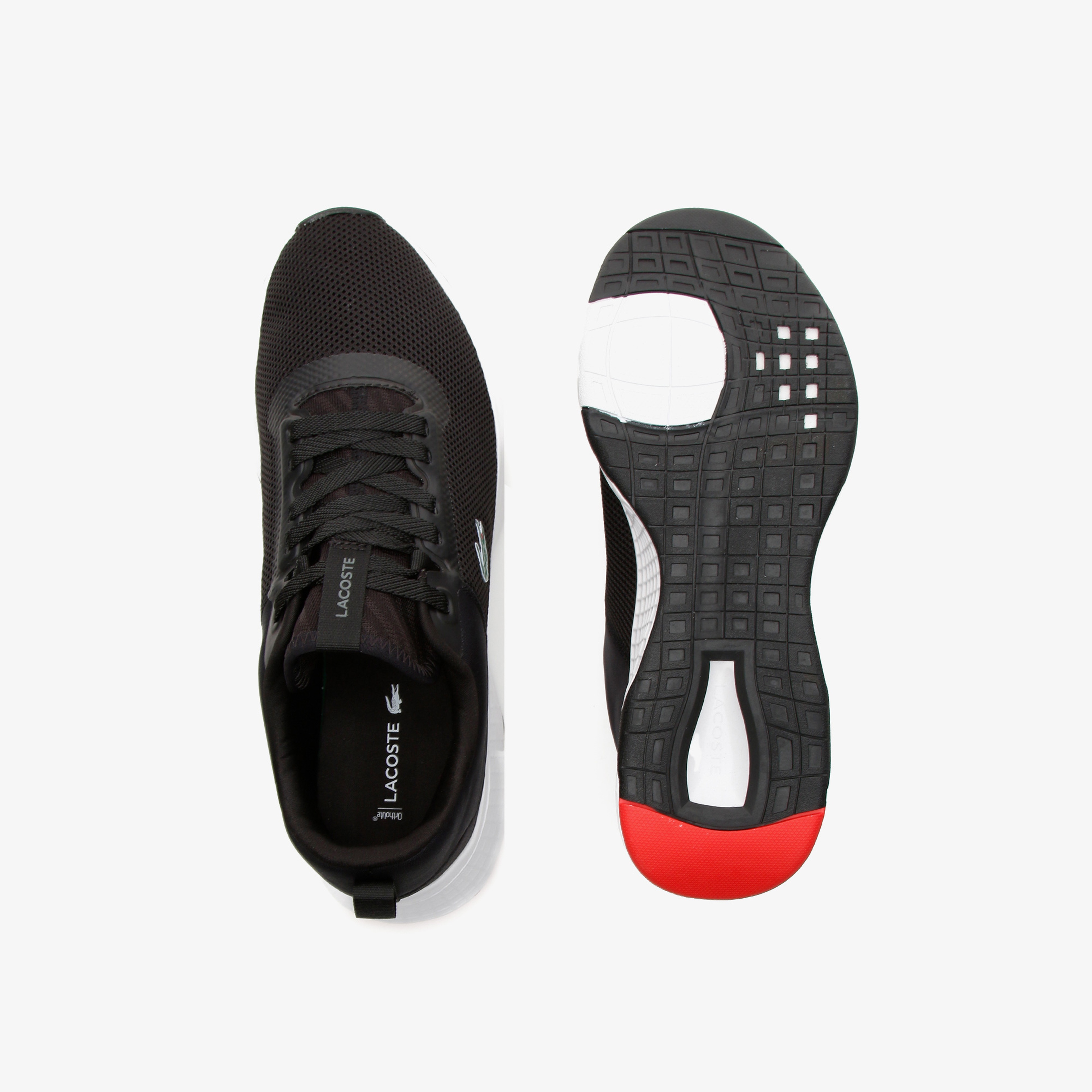 Lacoste Court-Drive 0721 1 Sma Erkek Siyah - Kırmızı Spor Ayakkabı