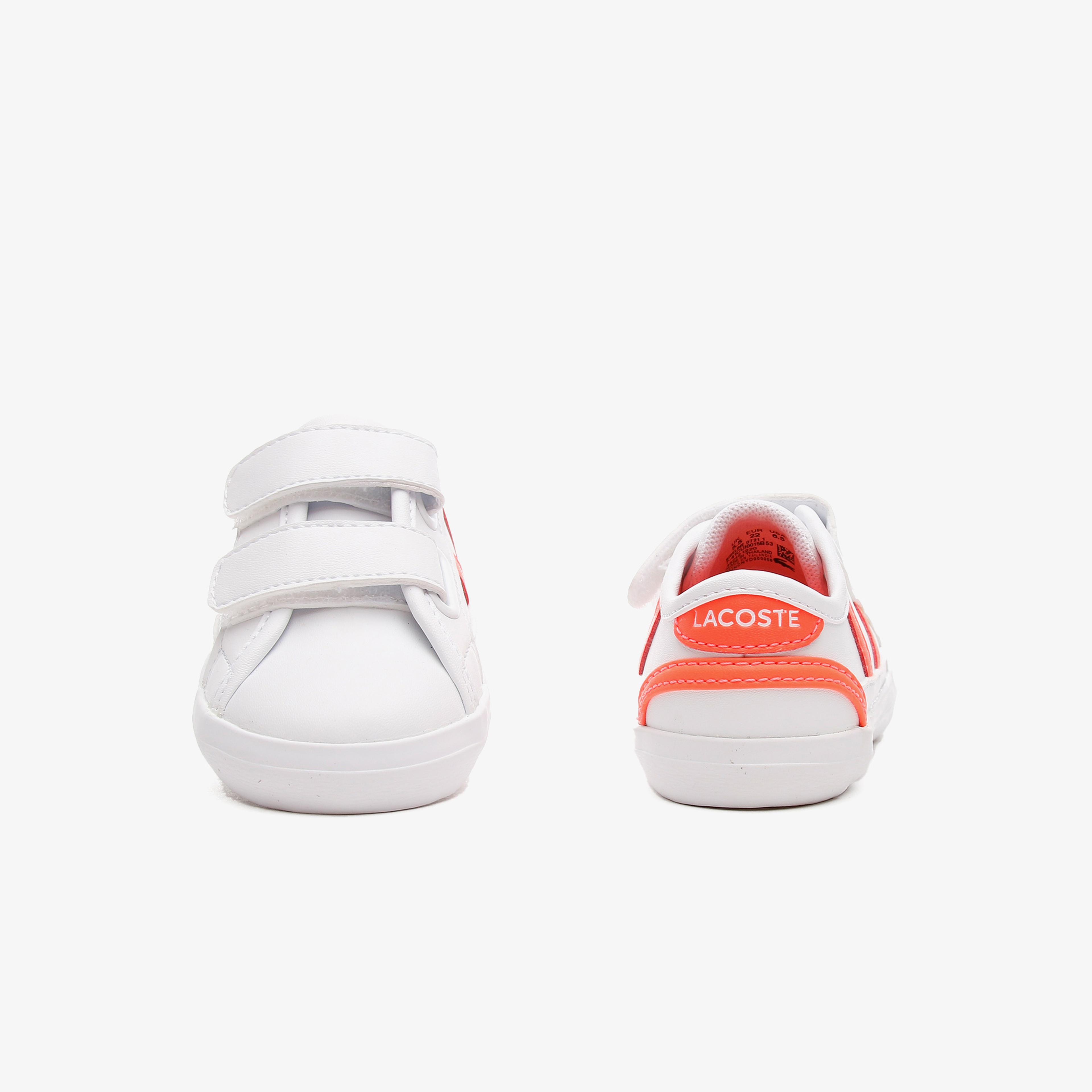 Lacoste Sideline 0721 1 Cui Çocuk Beyaz - Pembe Spor Ayakkabı