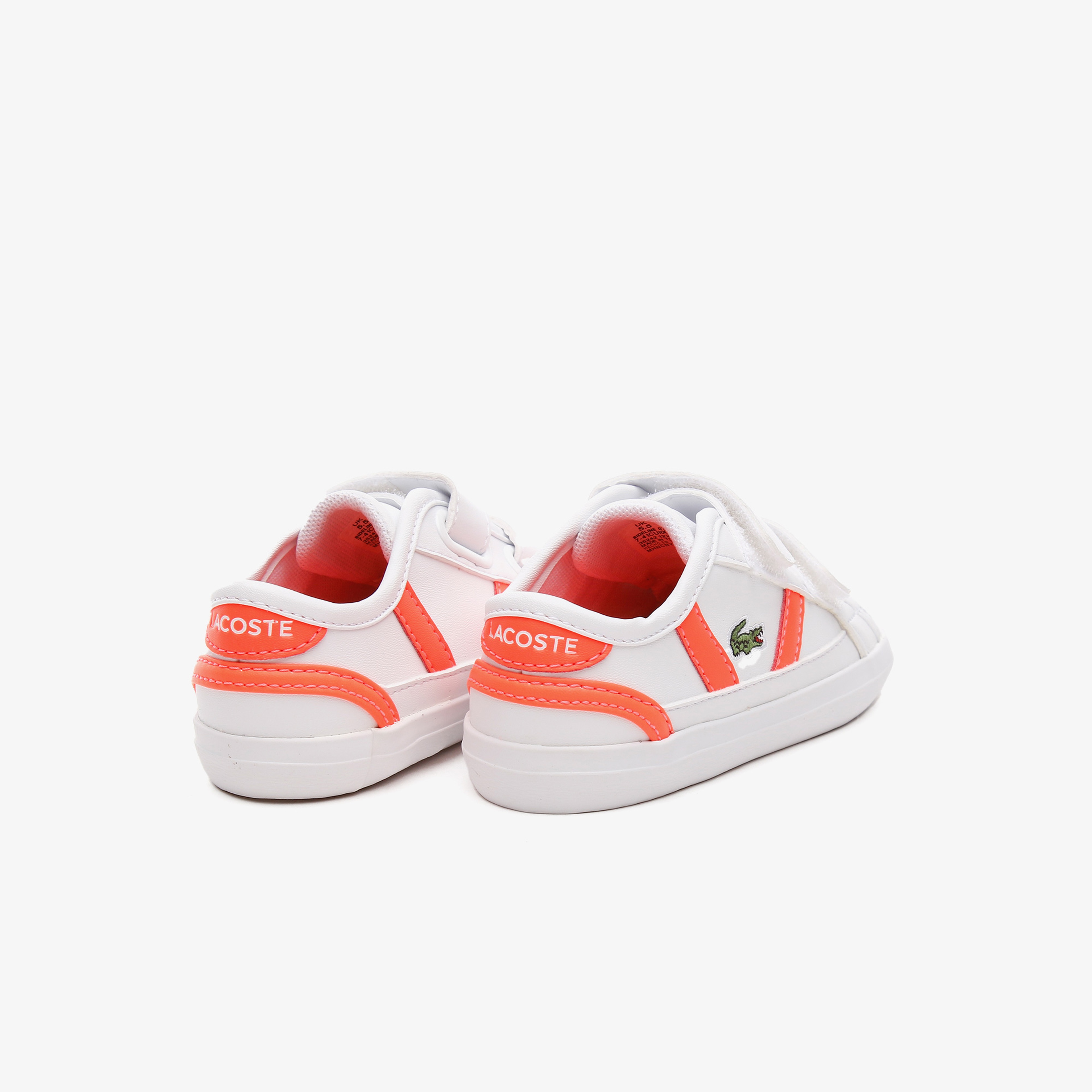 Lacoste Sideline 0721 1 Cui Çocuk Beyaz - Pembe Spor Ayakkabı