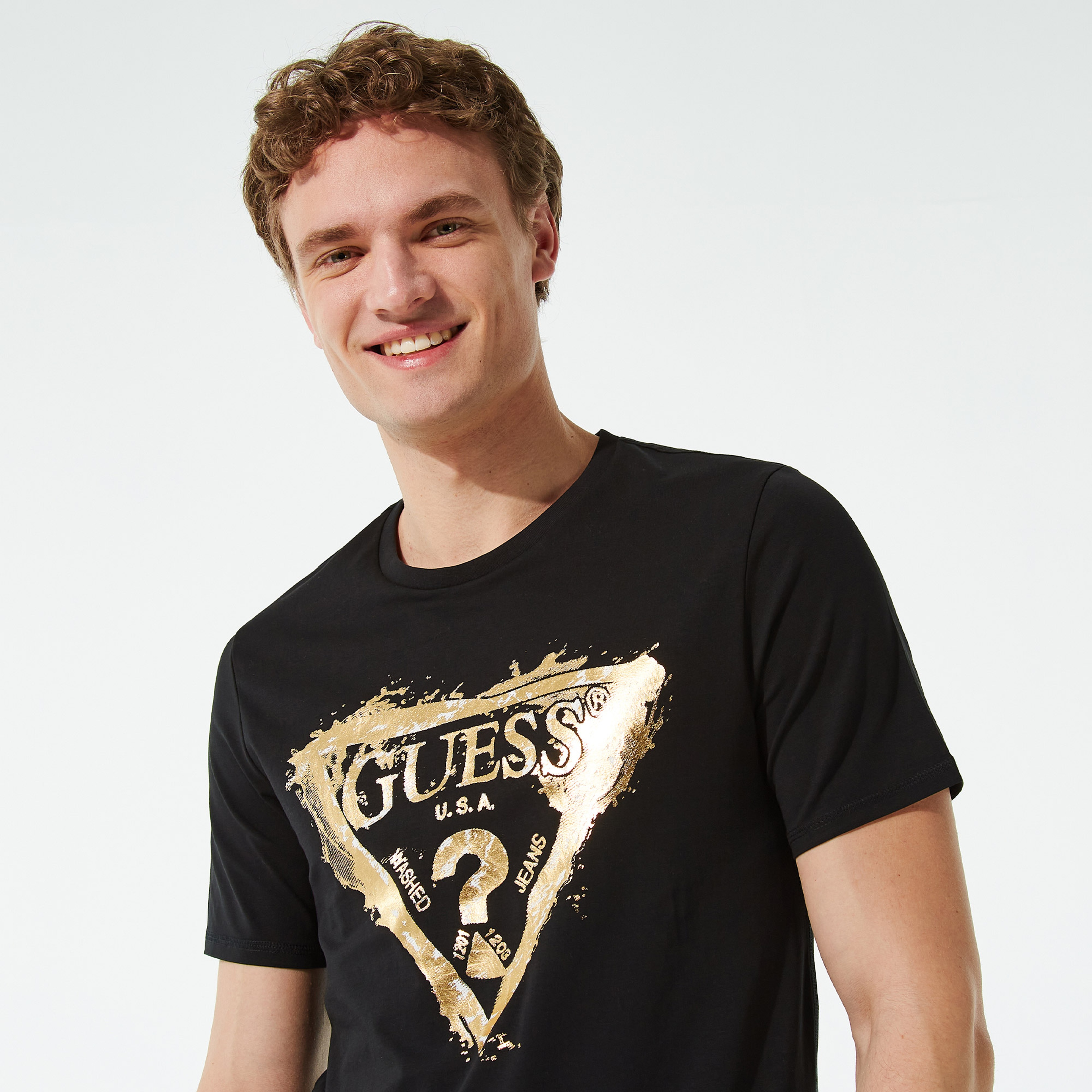 Guess Erkek Siyah T-shirt