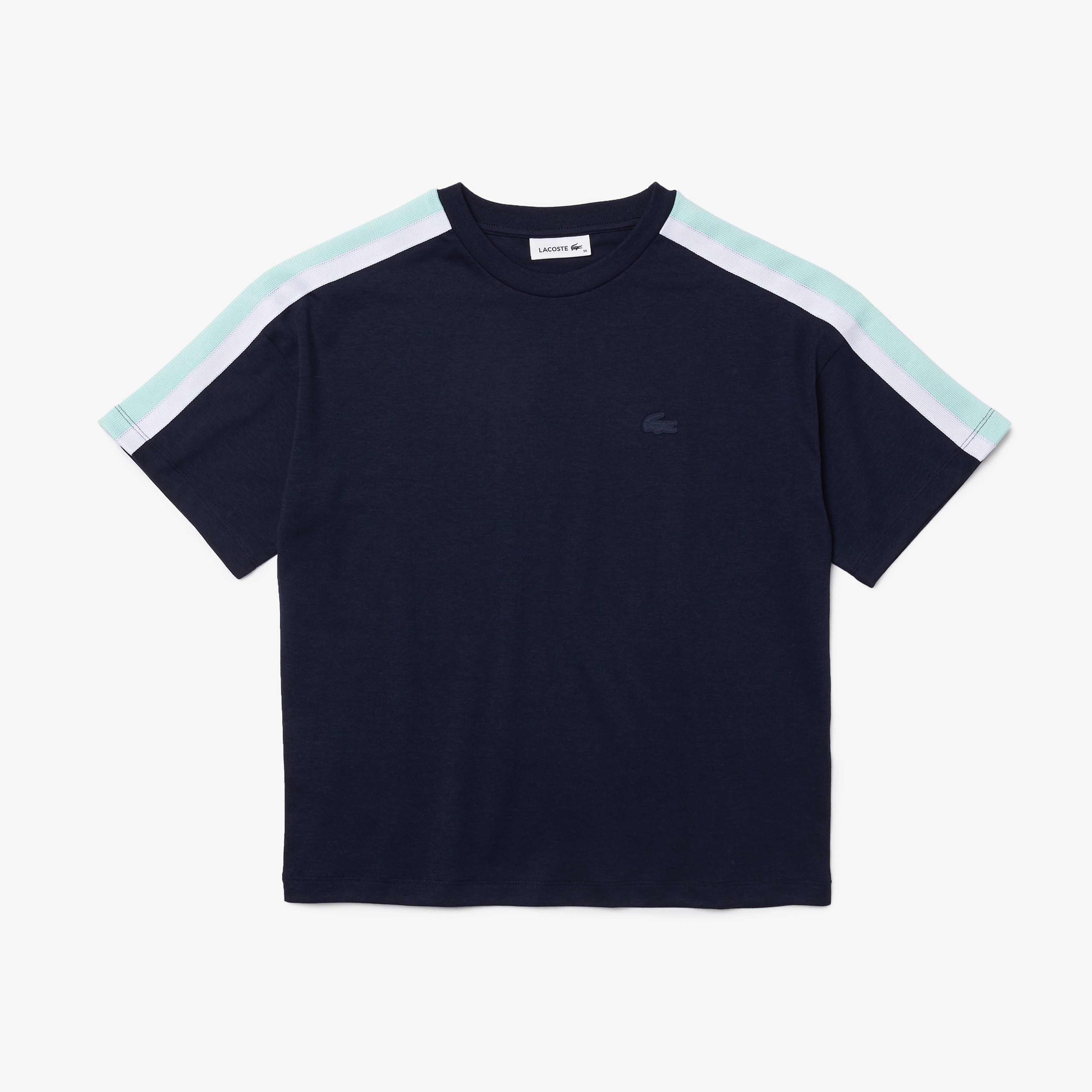 Lacoste Kadın Bisiklet Yaka Lacivert T-Shirt