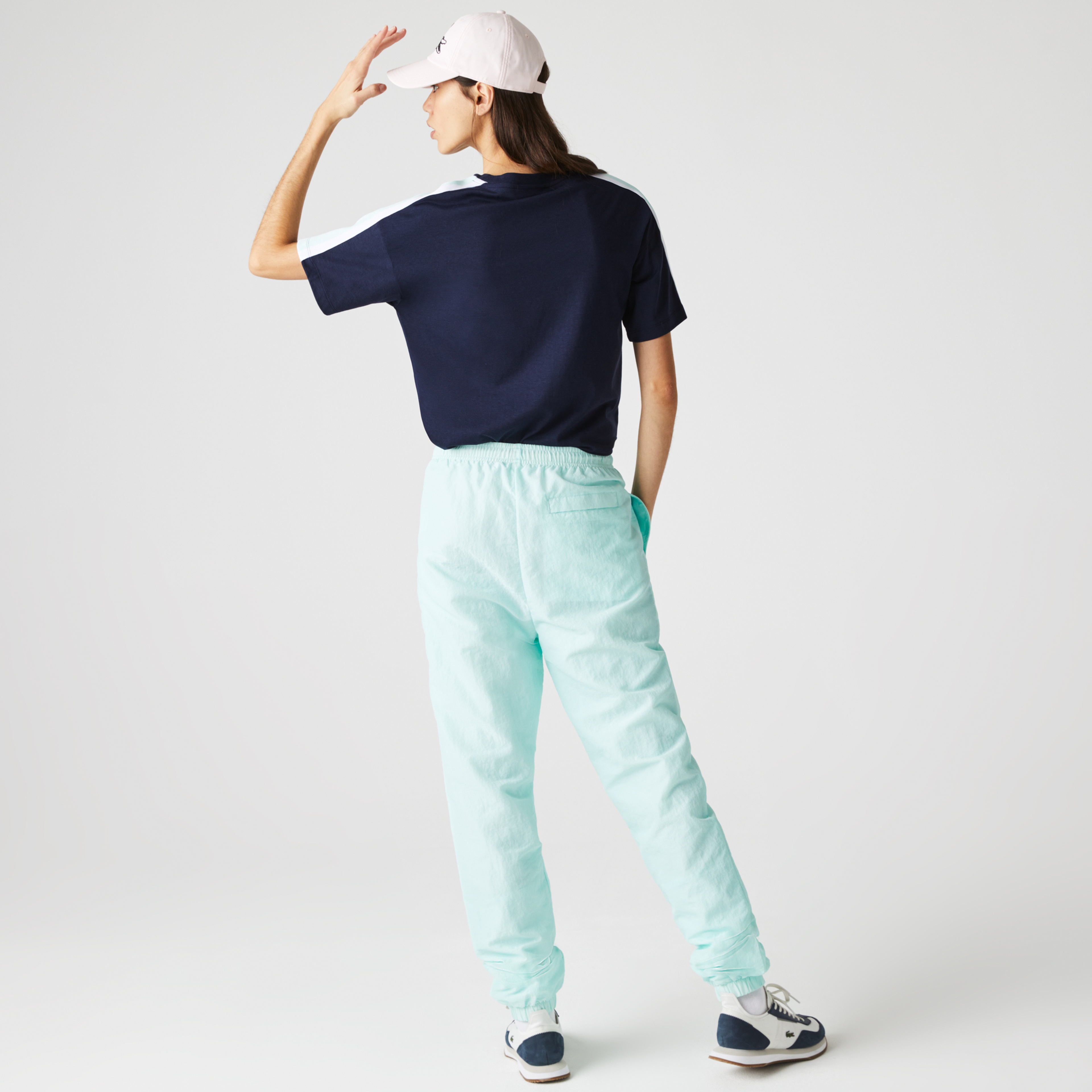 Lacoste Kadın Bisiklet Yaka Lacivert T-Shirt