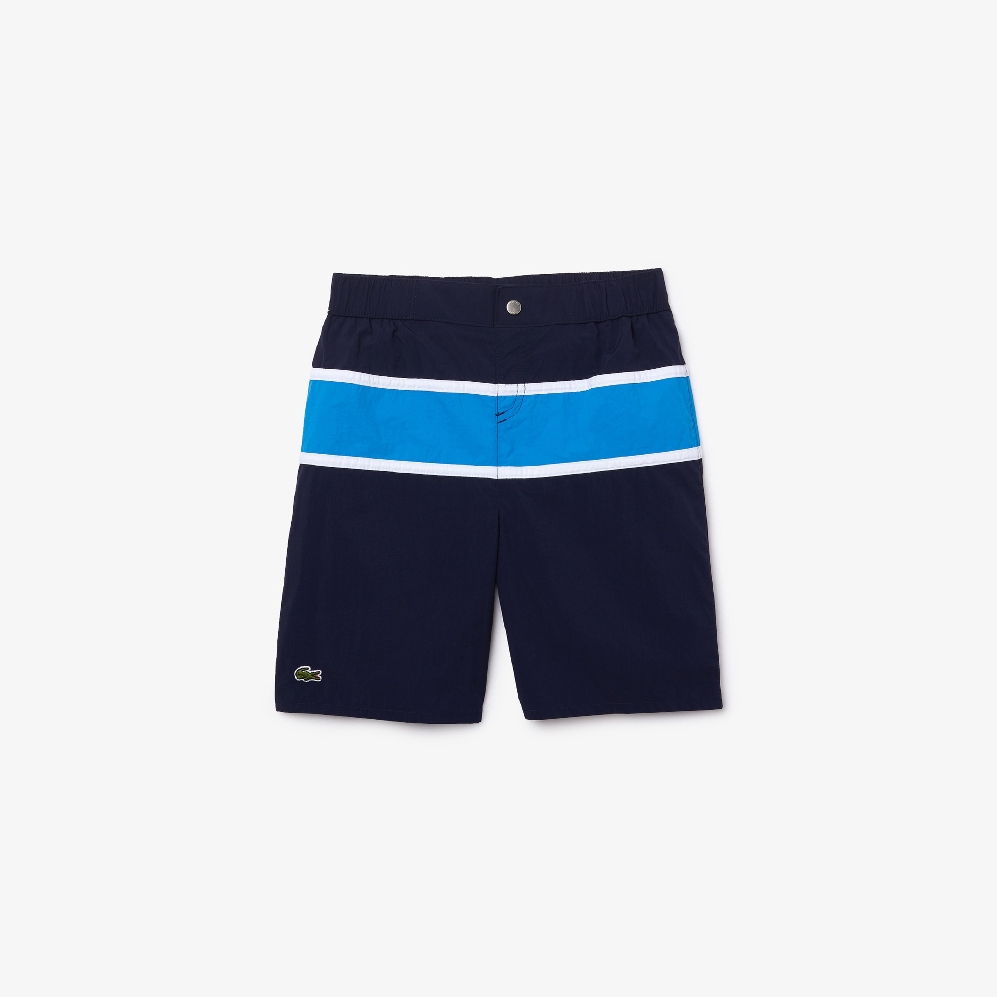 Lacoste Çocuk Renk Bloklu Mavi Mayo Şort