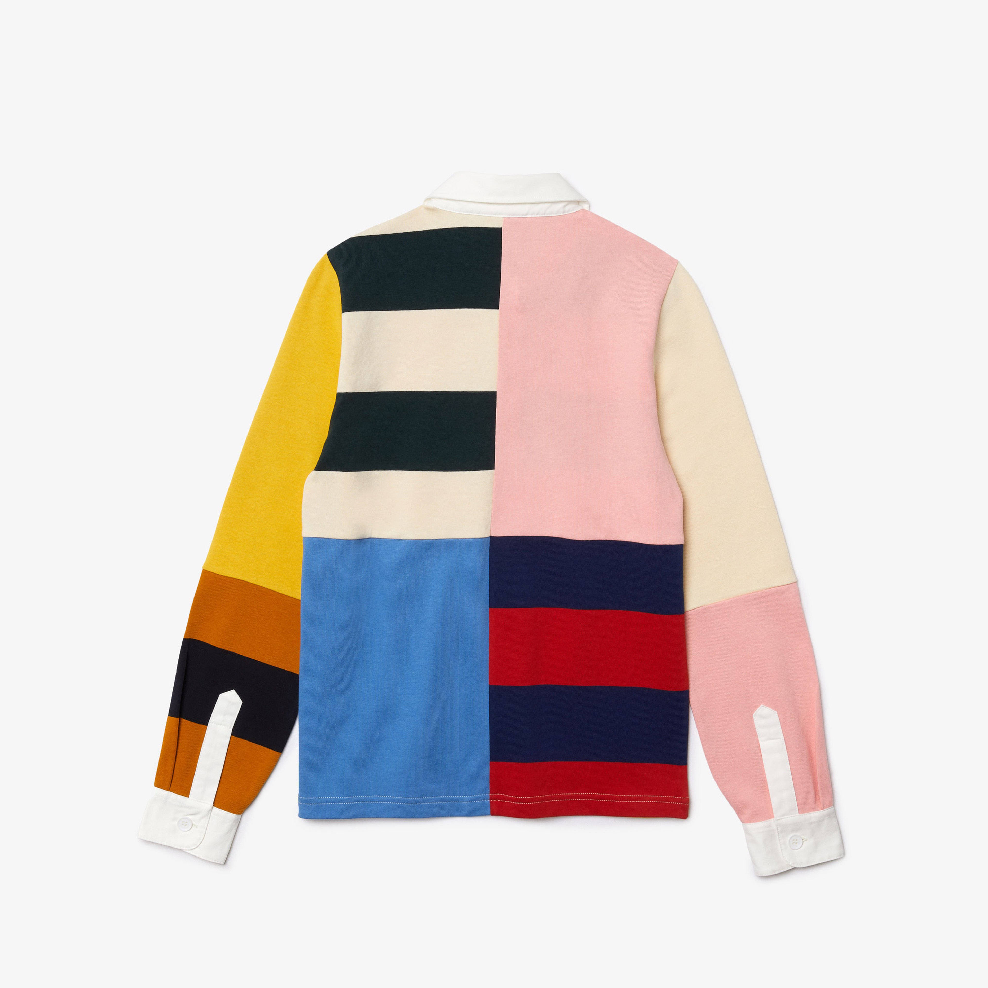 Lacoste L!ve Kadın Regular Fit Uzun Kollu Renk Bloklu Renkli Polo