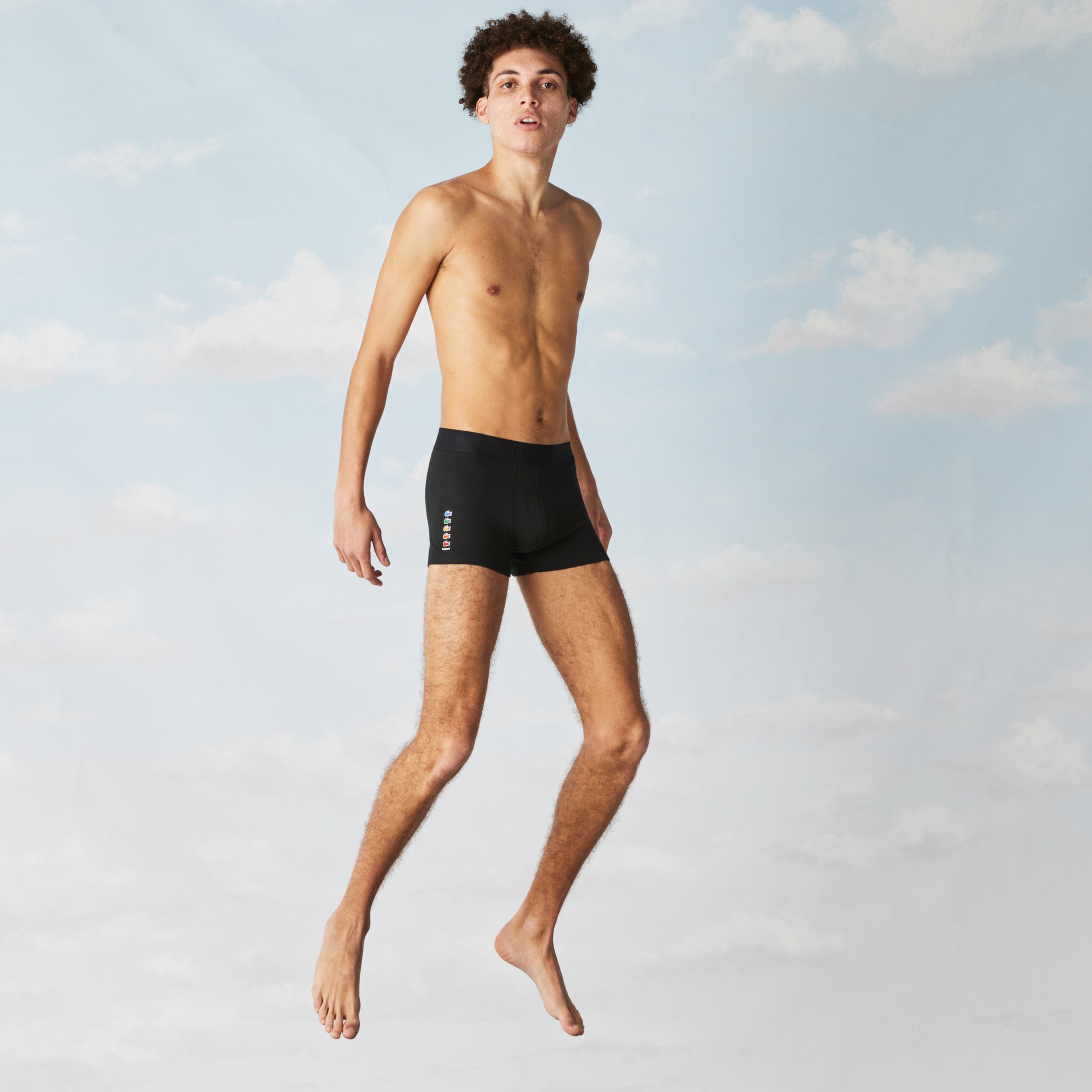 Lacoste X Polaroid Erkek Siyah Boxer