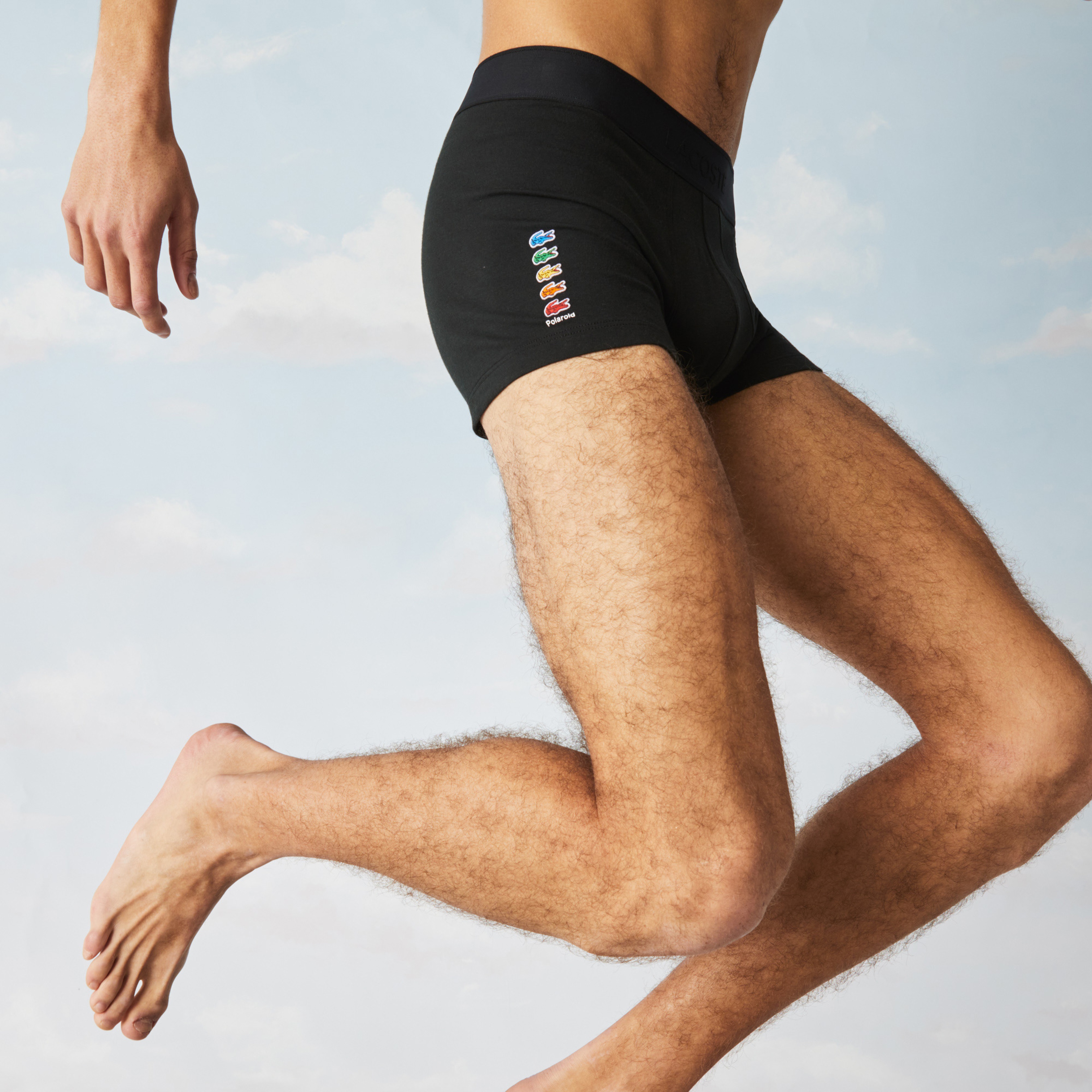 Lacoste X Polaroid Erkek Siyah Boxer