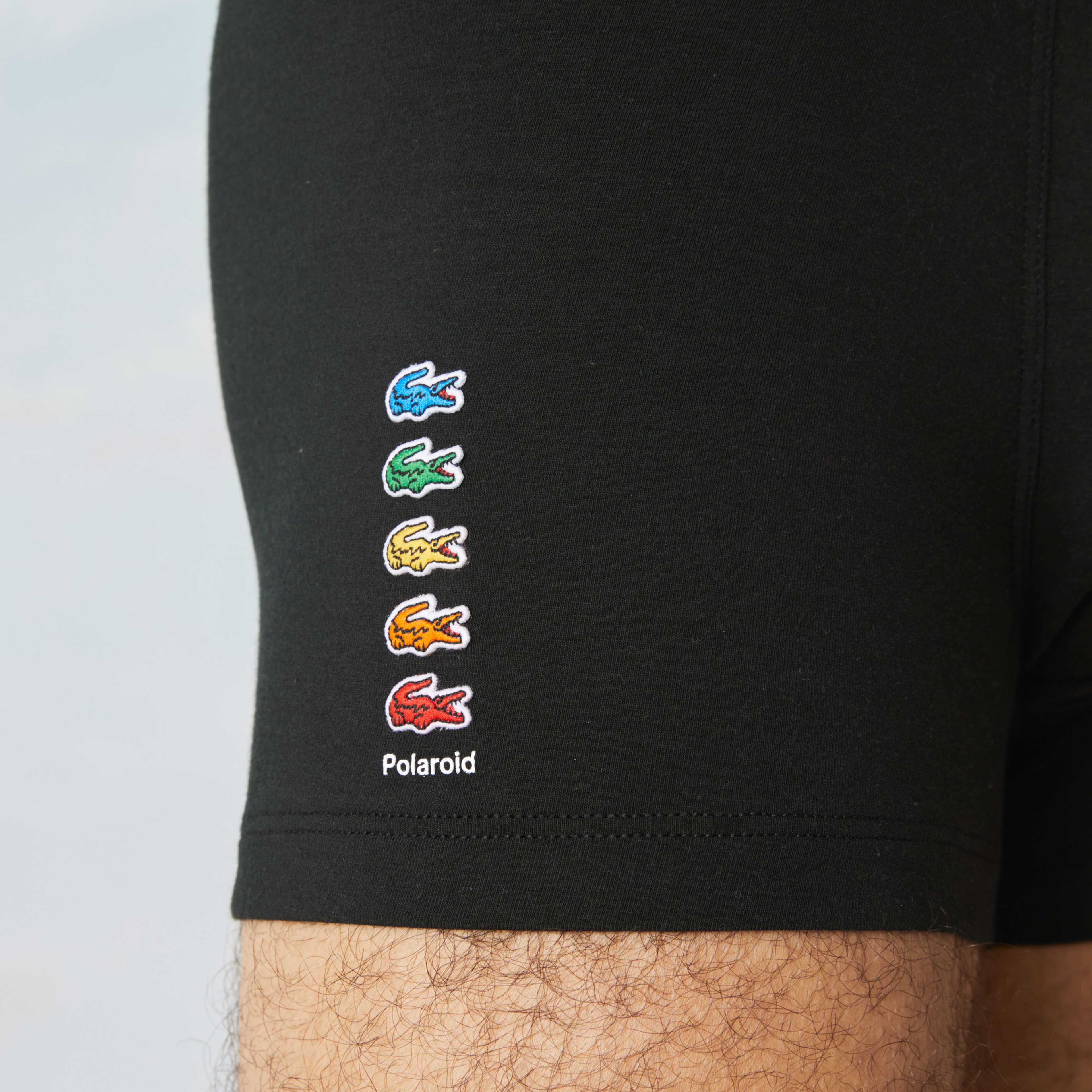 Lacoste X Polaroid Erkek Siyah Boxer