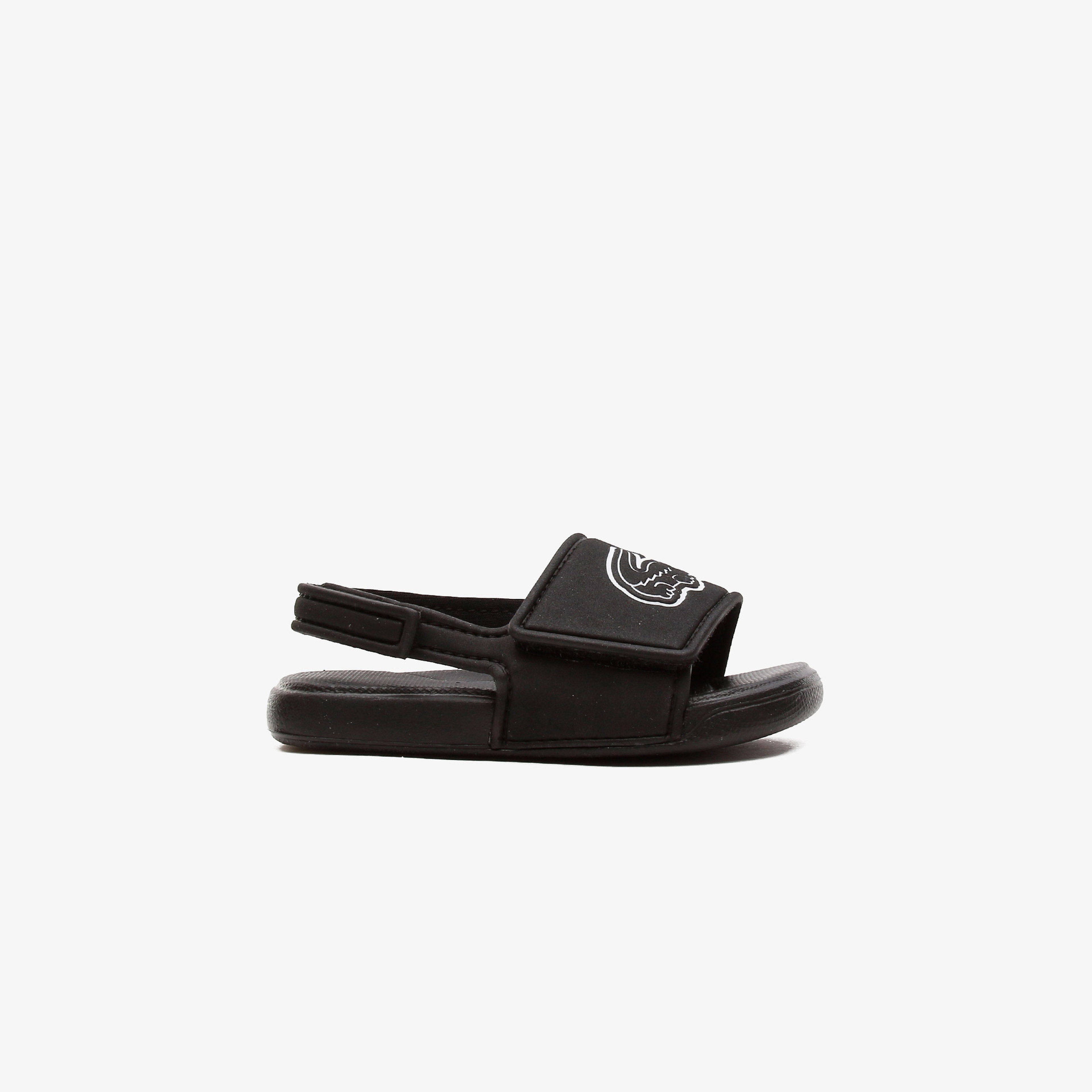 Lacoste L.30 Strap 0921 1 Cui Çocuk Siyah - Beyaz Terlik