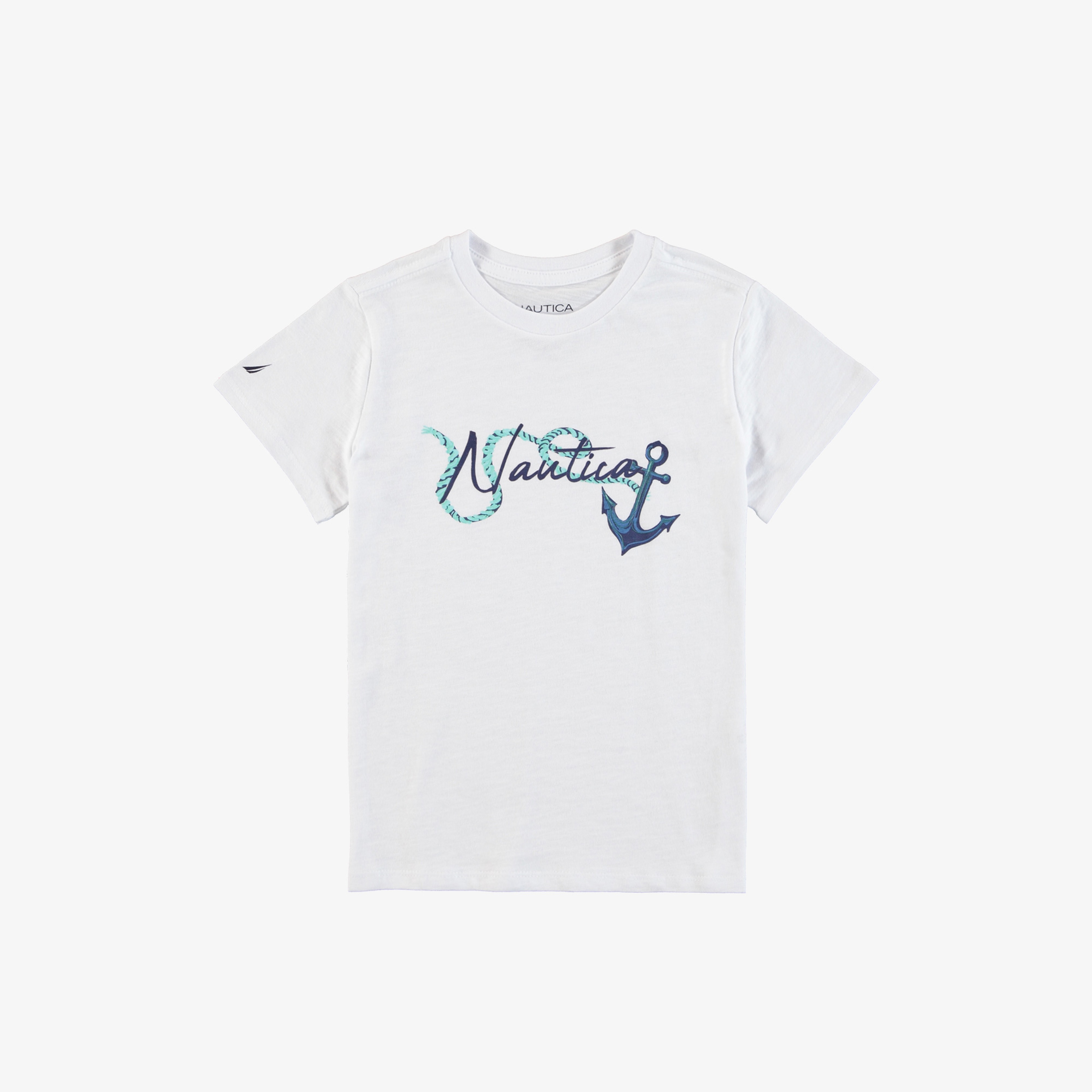 NAUTICA ERKEK ÇOCUK BEYAZ BASKILI T-SHIRT