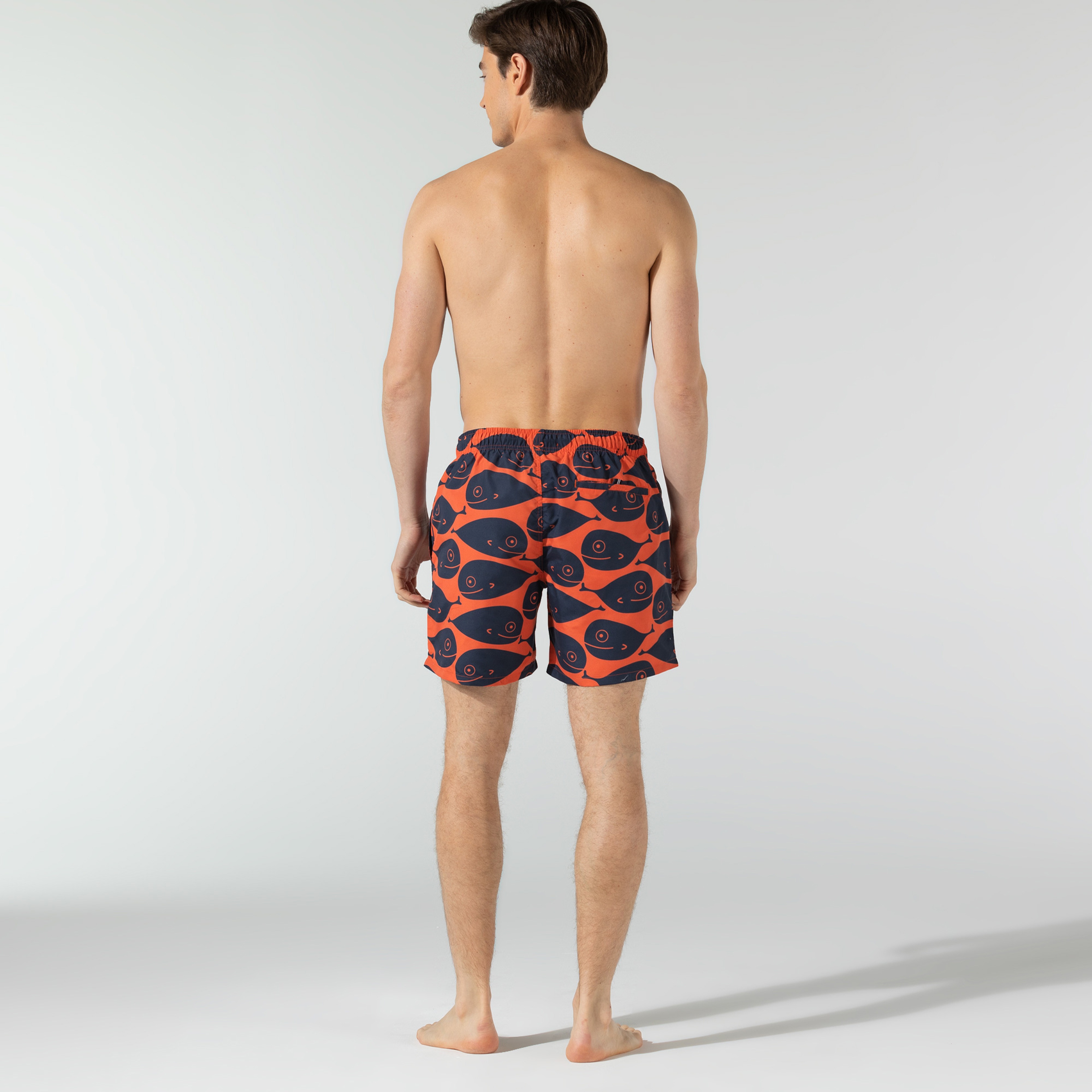 NAUTICA ERKEK TURUNCU BASKILI MAYO ŞORT