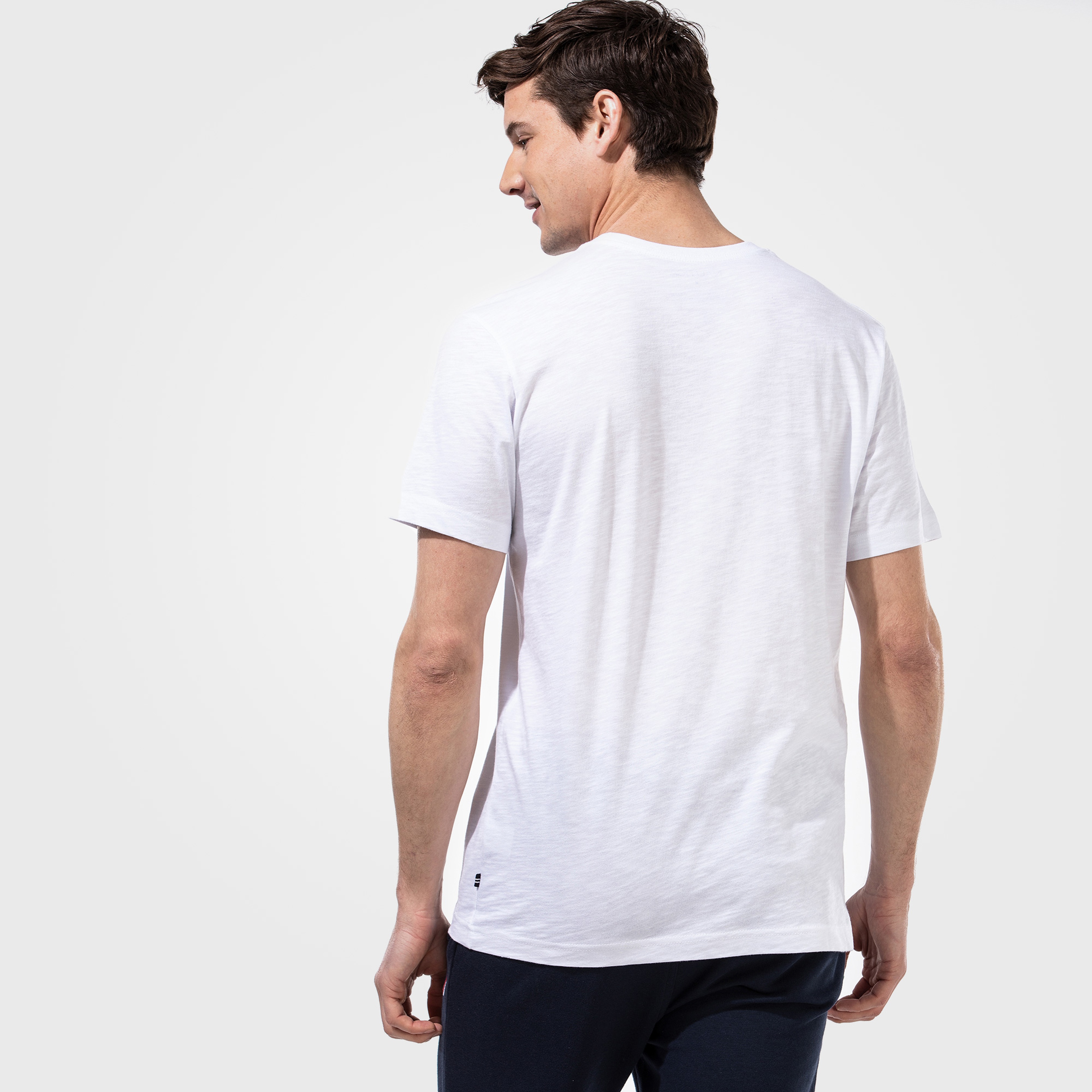 NAUTICA ERKEK BEYAZ KISA KOLLU BASKILI TSHIRT